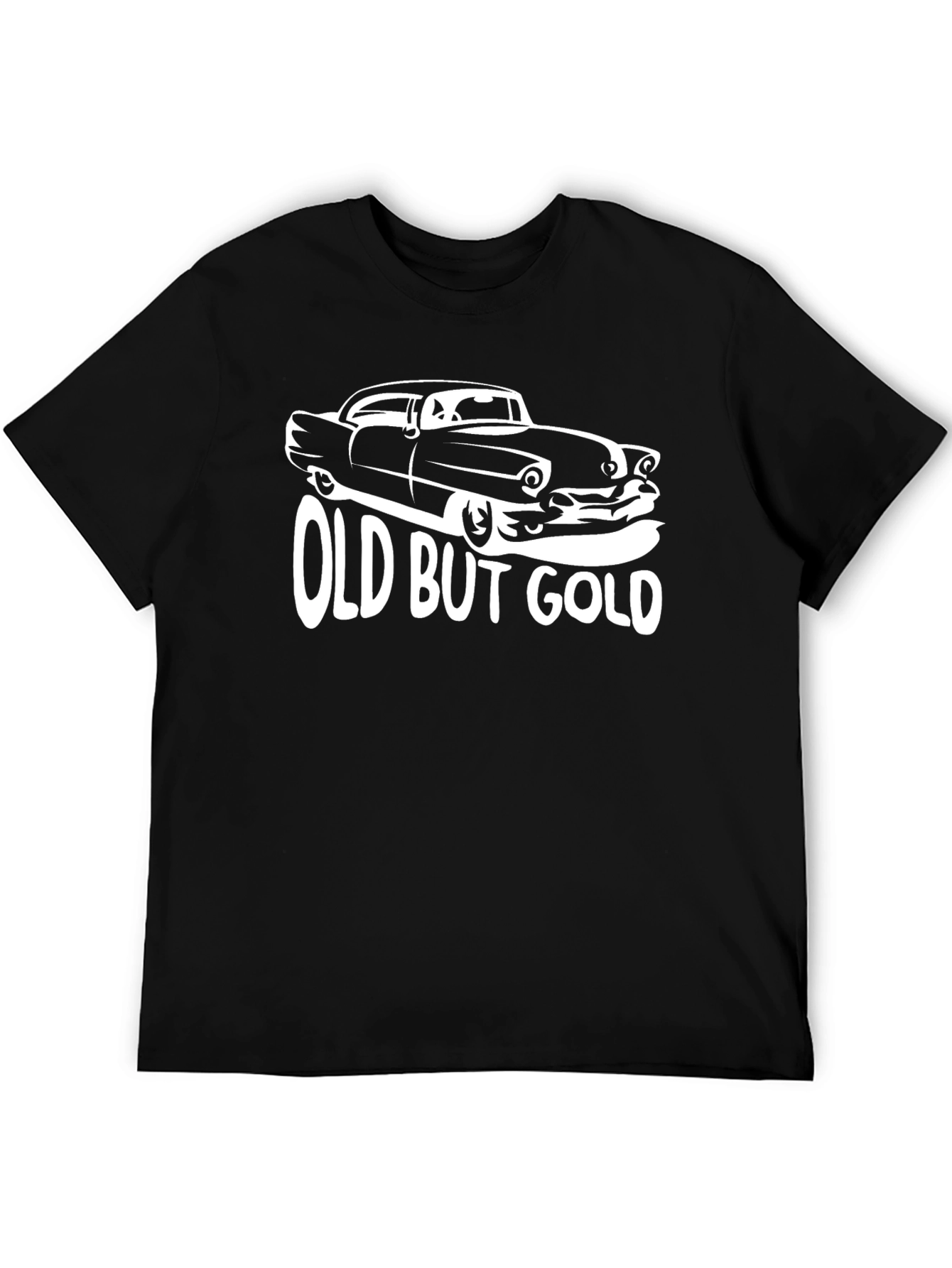 Black Old But Gold Classic Car Black T-Shirt view 5