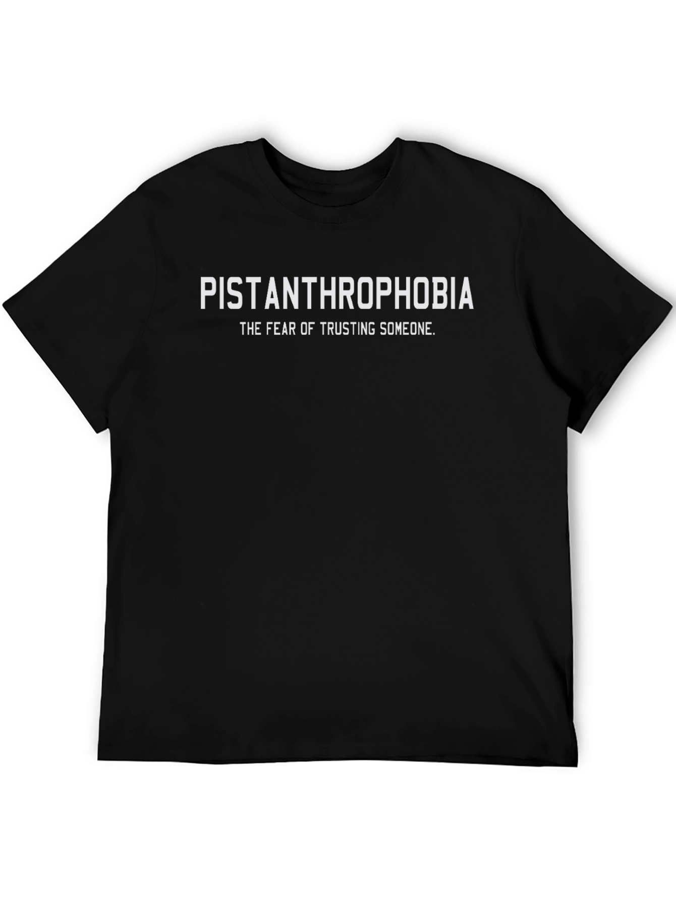 Black Pistanthrophobia T-Shirt - Trust Issues Tee view 5