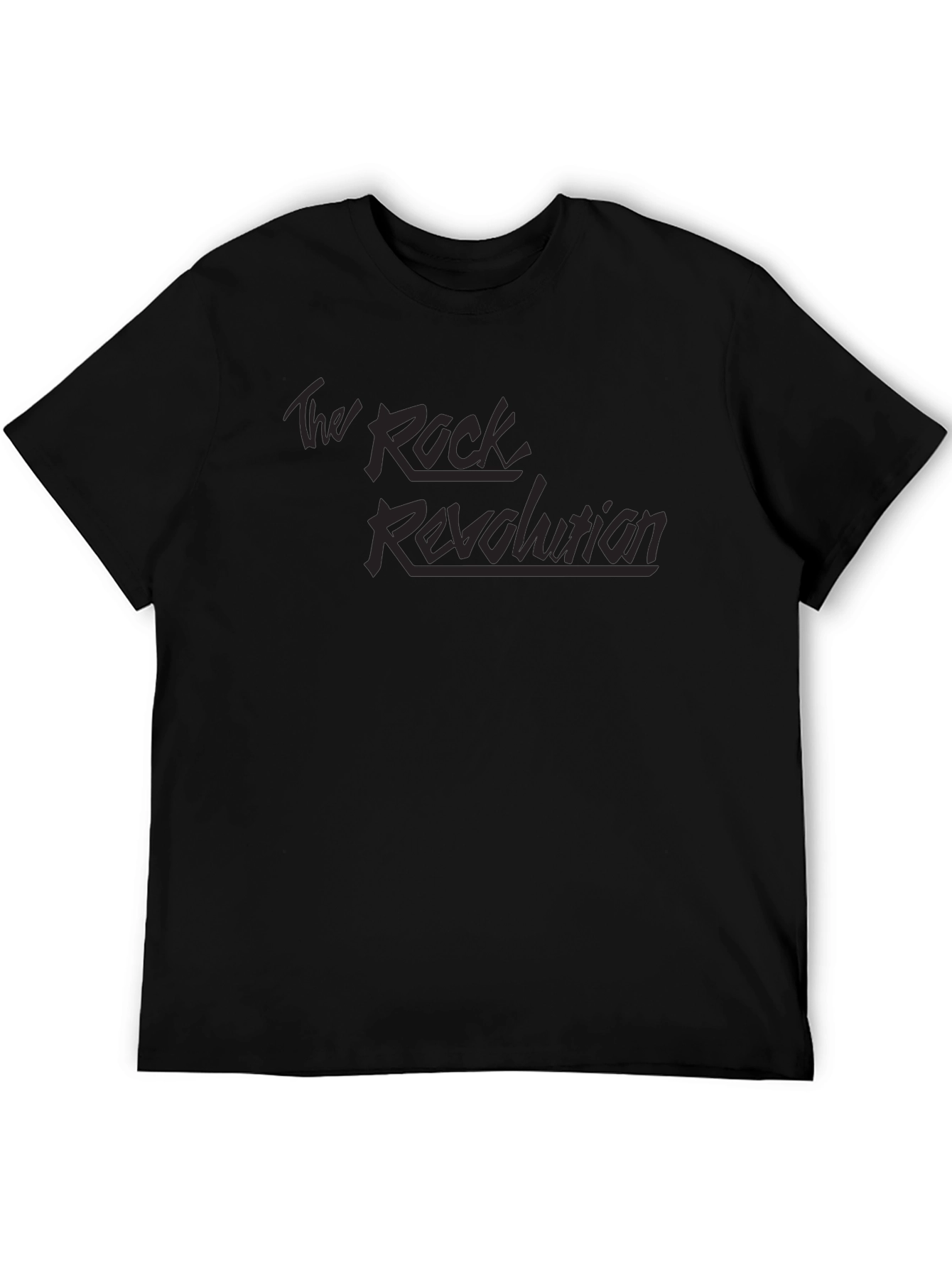 Black The Rock Revolution Black Graphic T-Shirt view 5