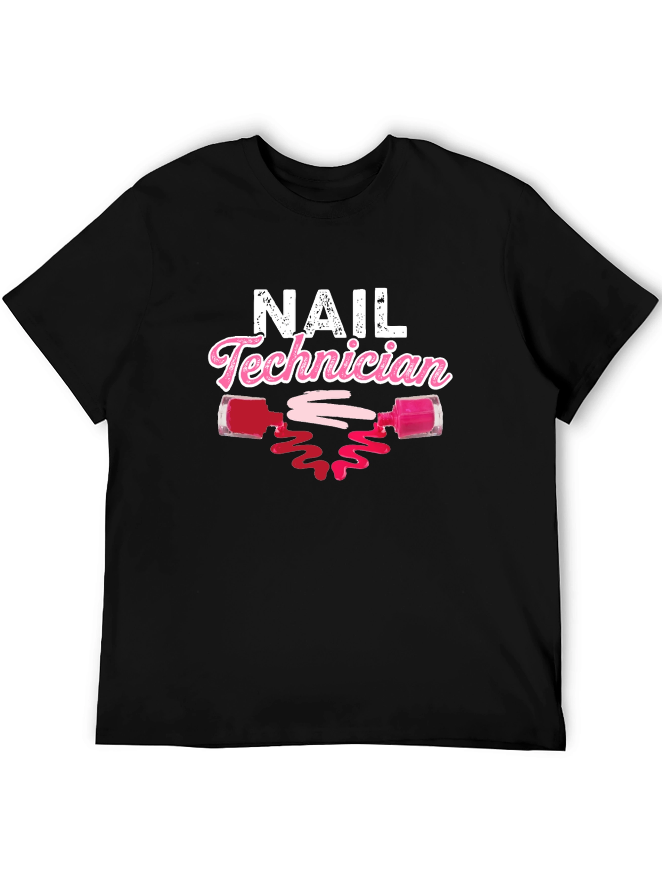 Black Nail Technician T-Shirt - Manicure & Pedicure view 5