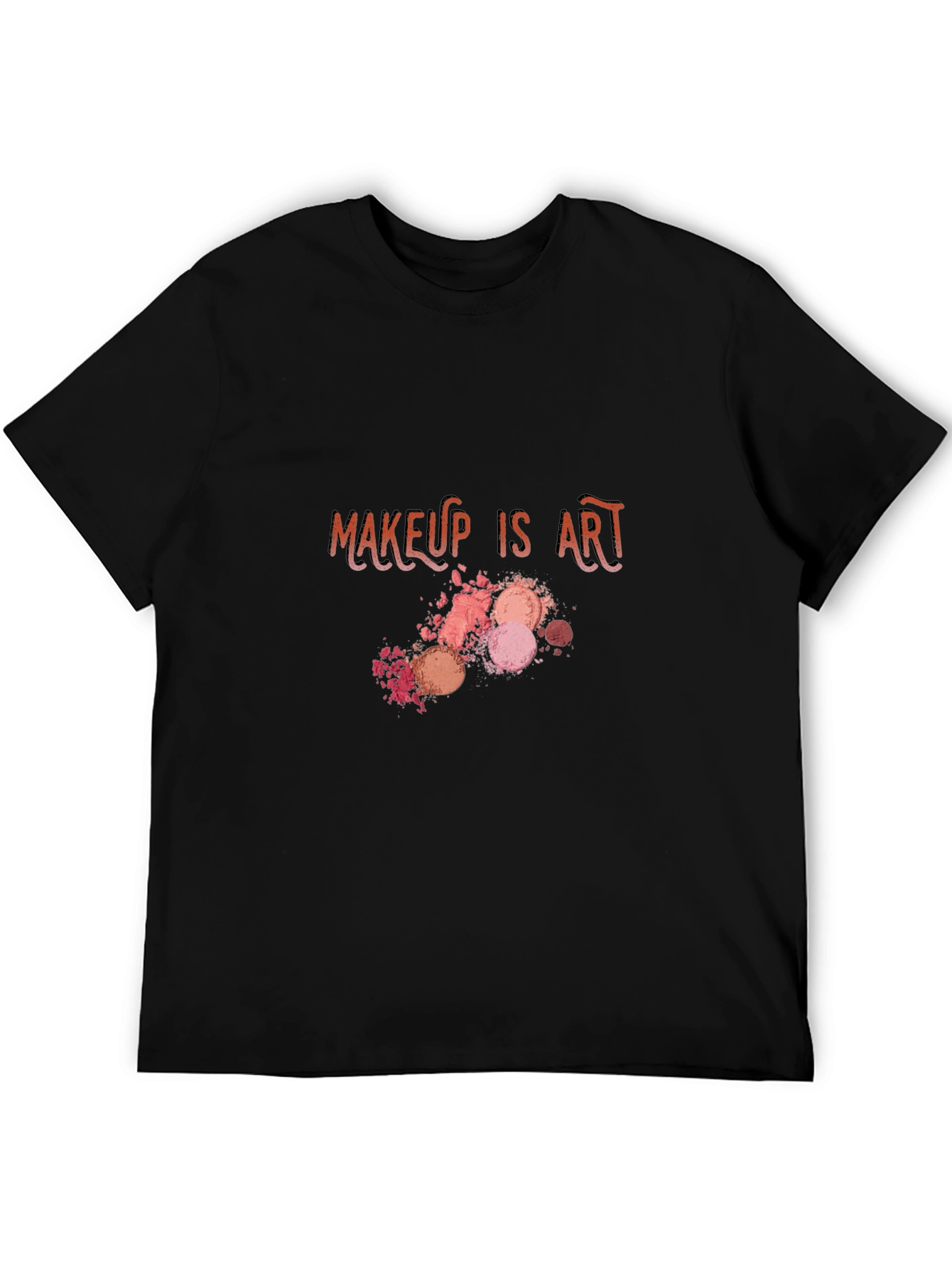 Black Makeup Is Art Graphic Tee view 5