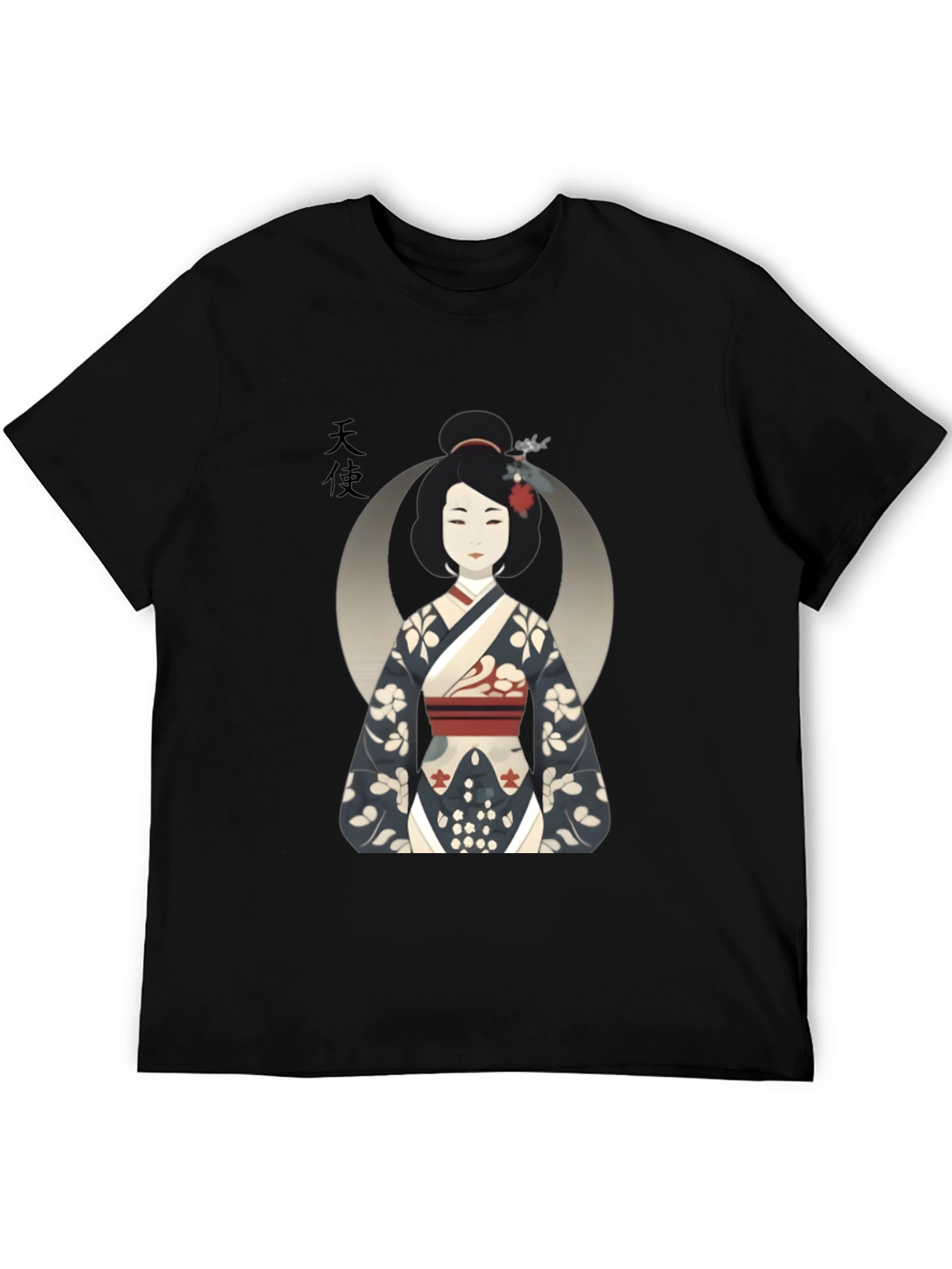 Black Geisha Graphic T-Shirt view 5