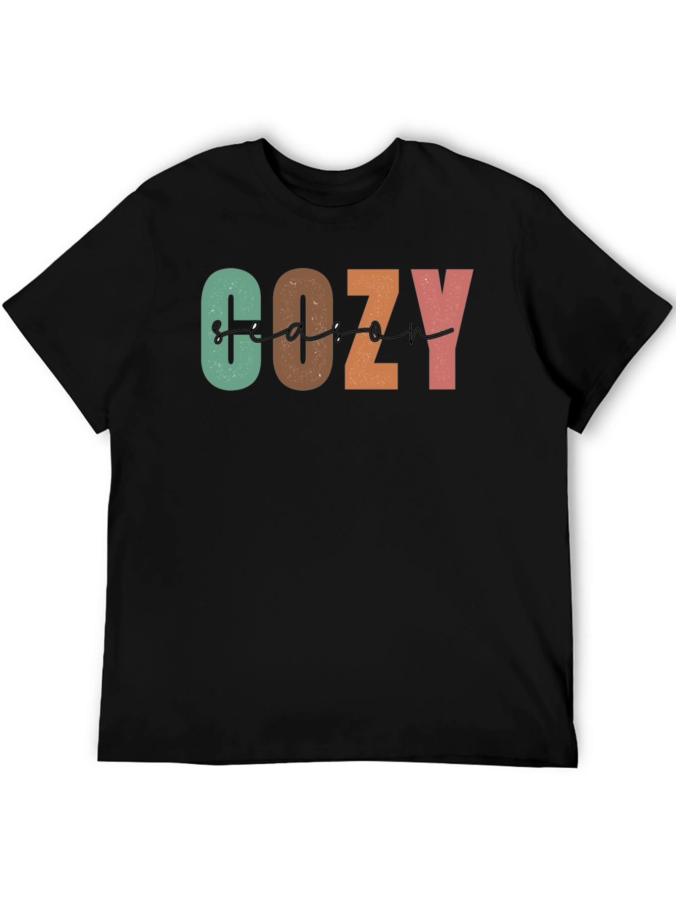 Black Cozy Season Graphic Tee - Stylish Comfort view 5