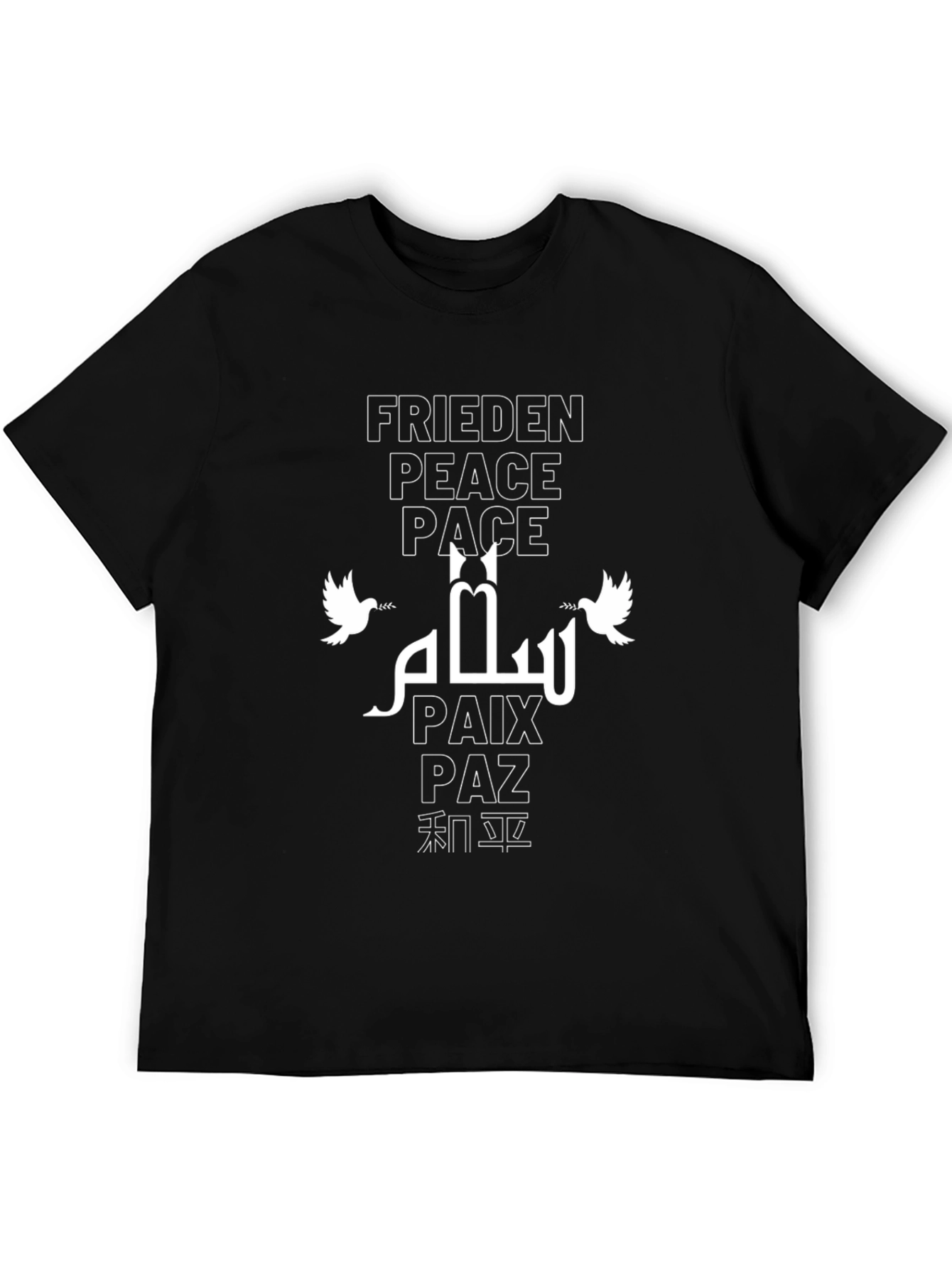 Peace Dove Graphic T-Shirt - Frieden, Paix, Paz - 5