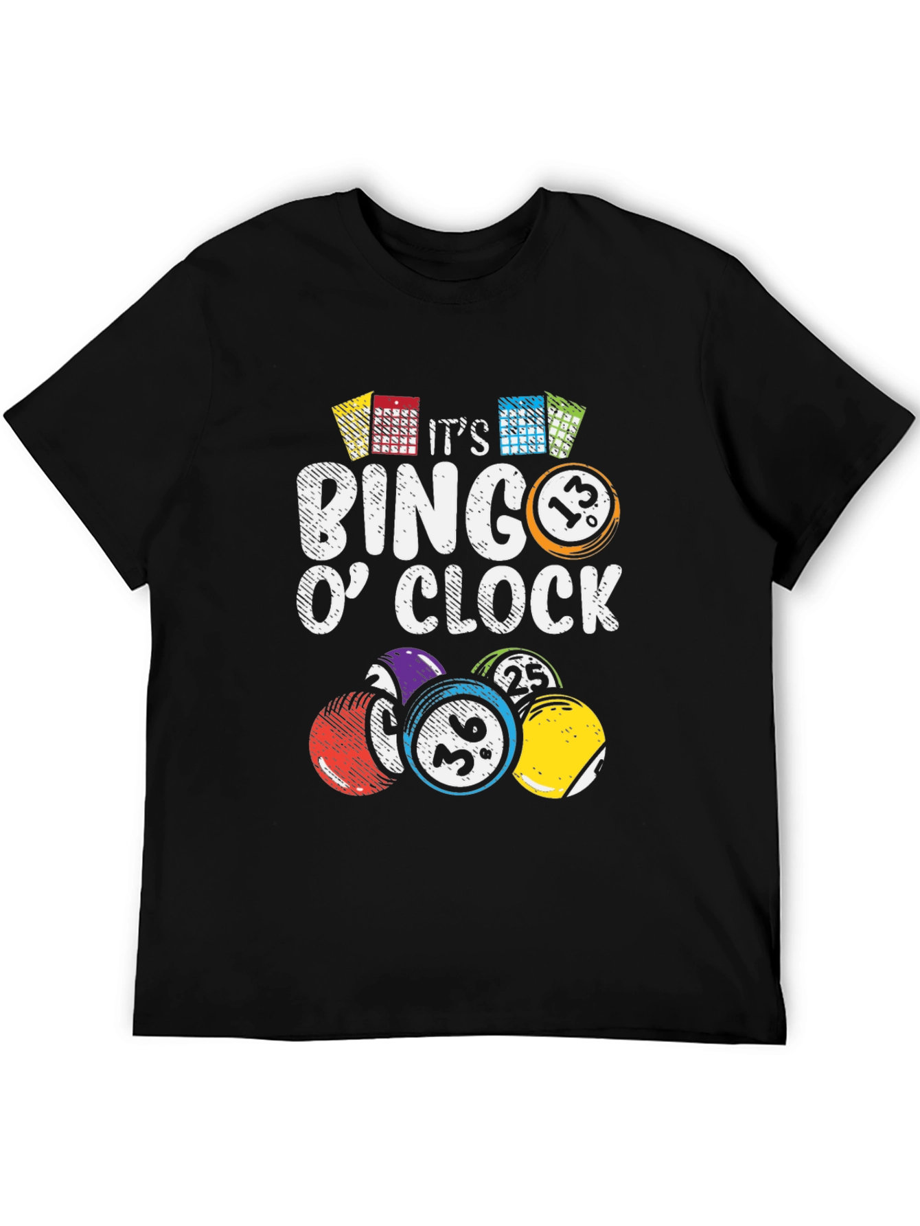 Black It's Bingo O'Clock Graphic Tee view 5