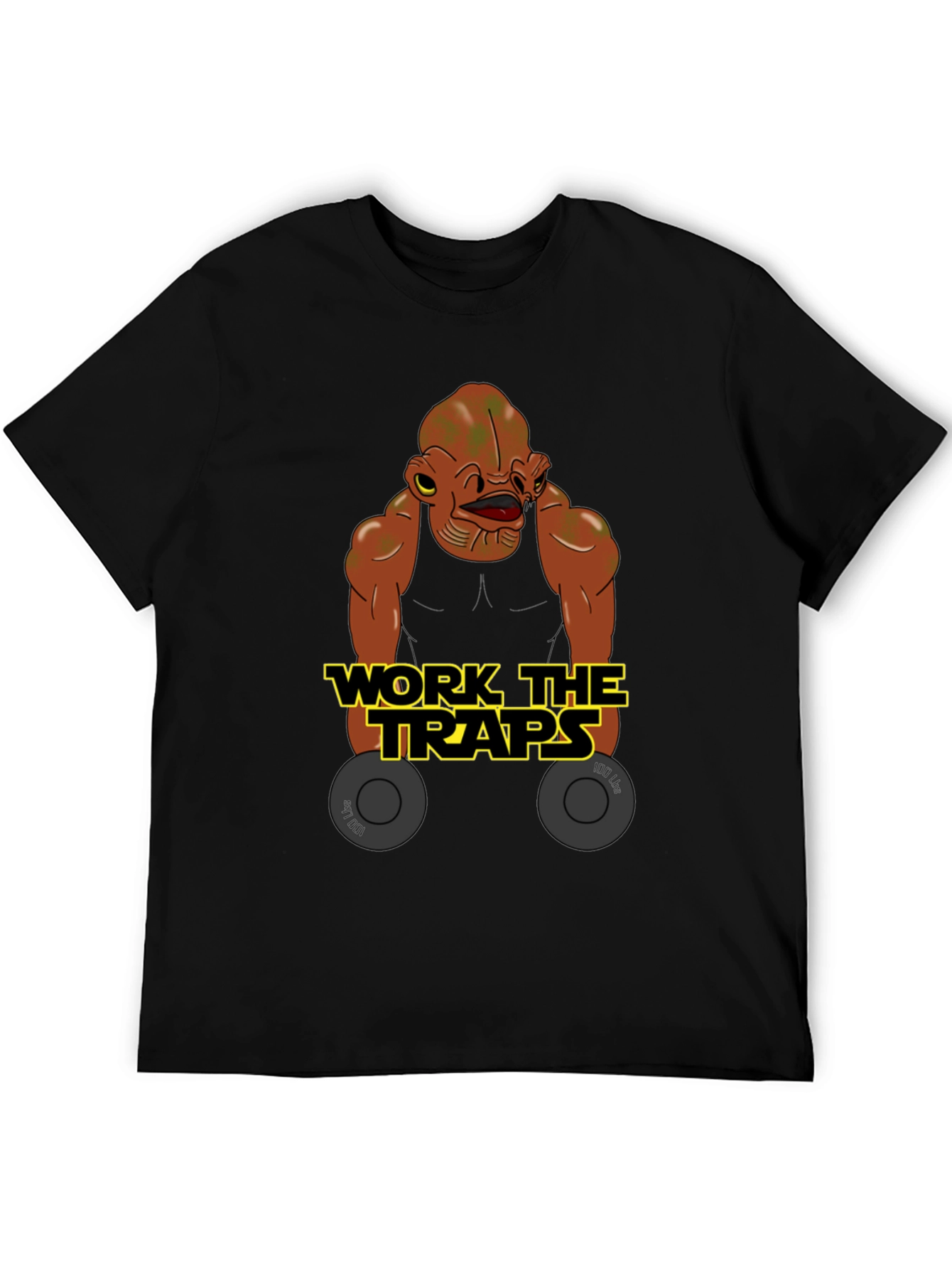 Black Work The Traps Ackbar T-Shirt view 5