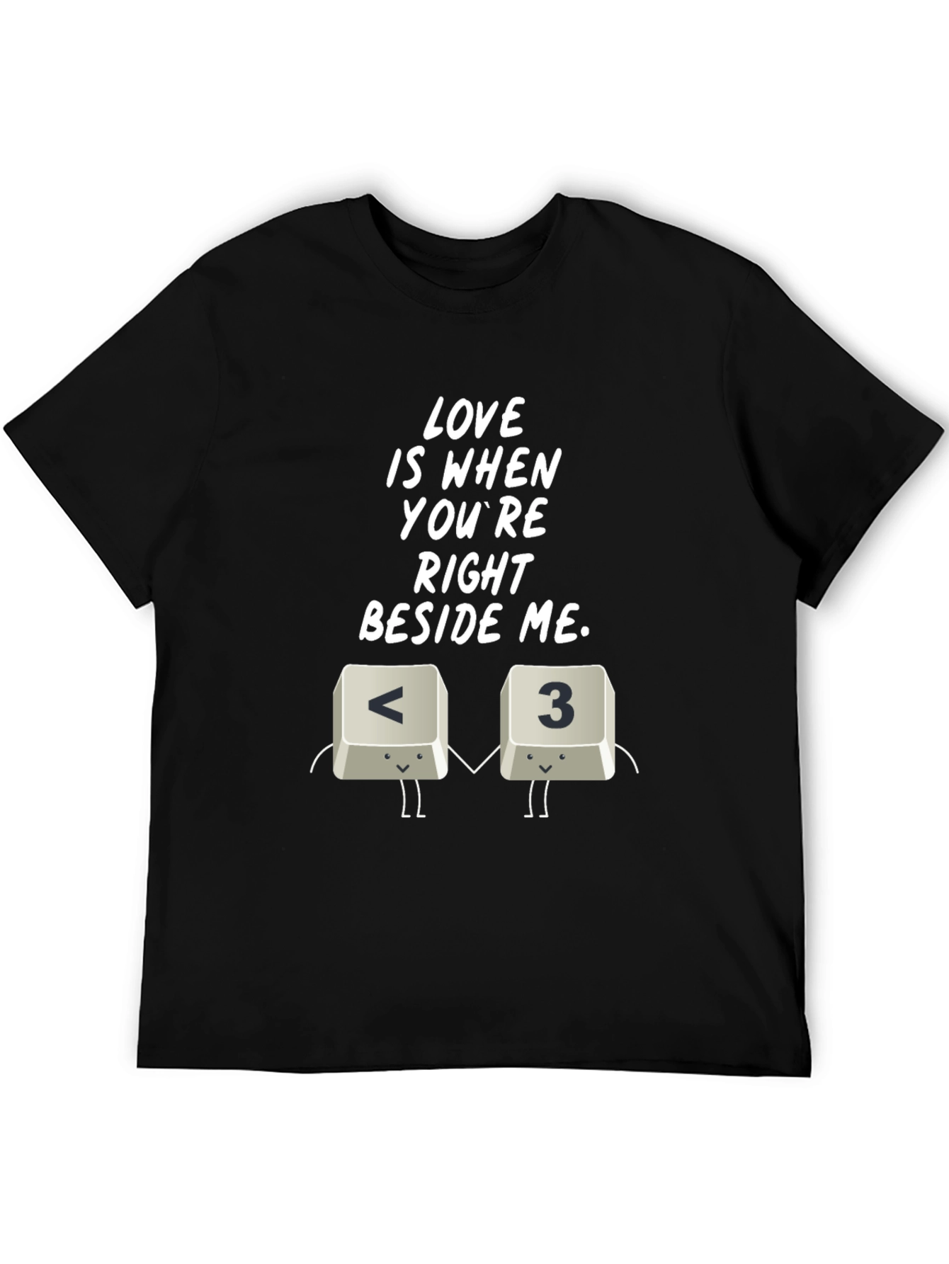 Black Love Is When You're Right Beside Me T-Shirt view 5