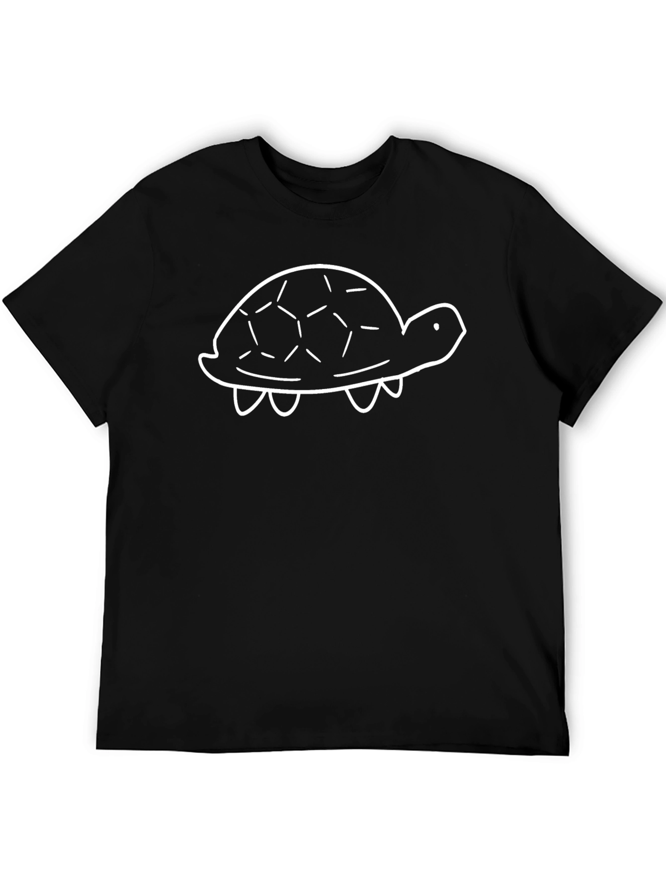 Black Turtle Graphic Tee - Black Cotton Blend Shirt view 5