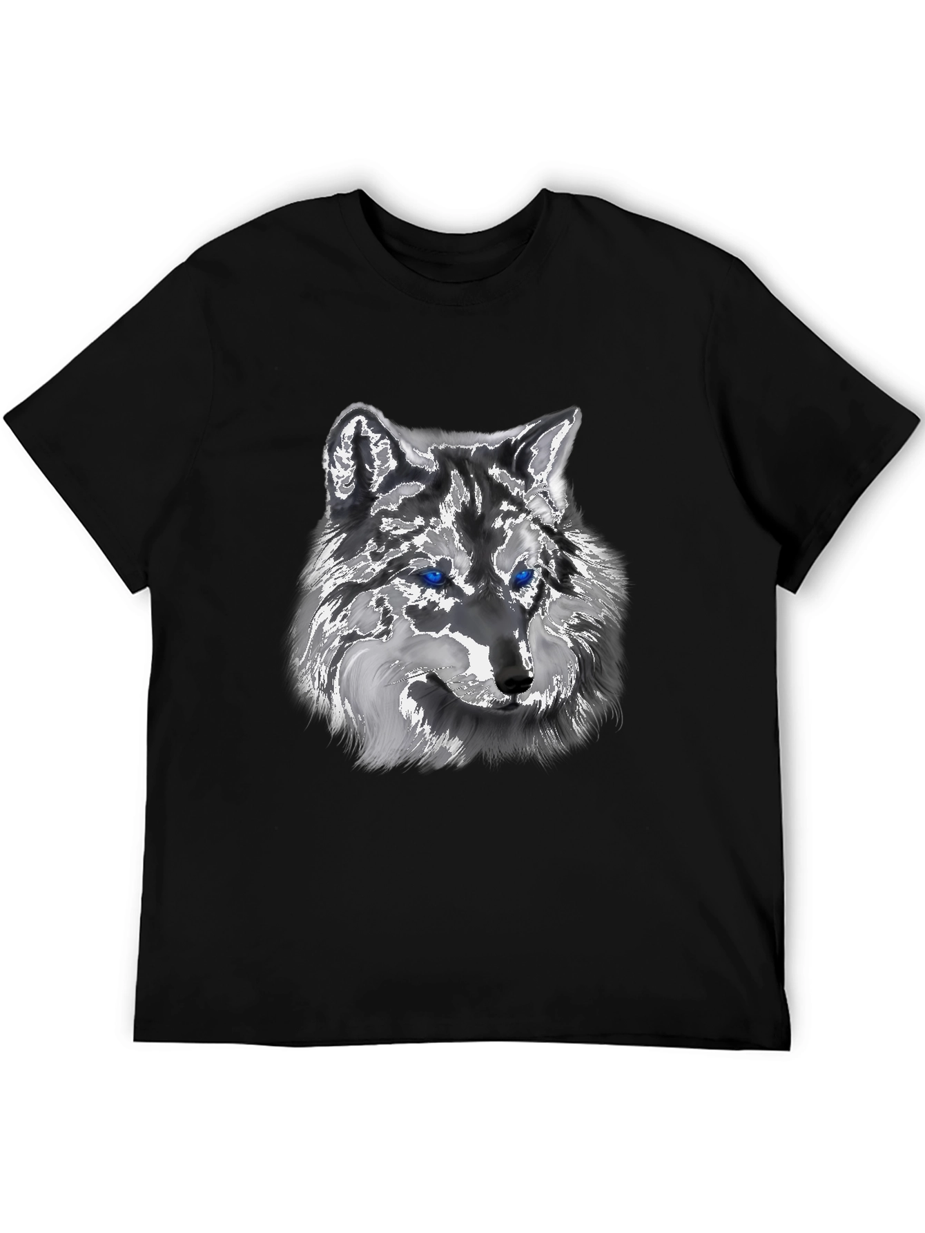 Black Wolf Graphic Tee - Black view 5