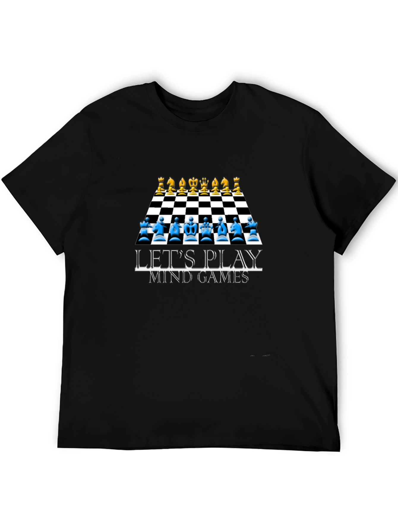 Black Mind Games Chess T-Shirt - Strategy & Style! view 5