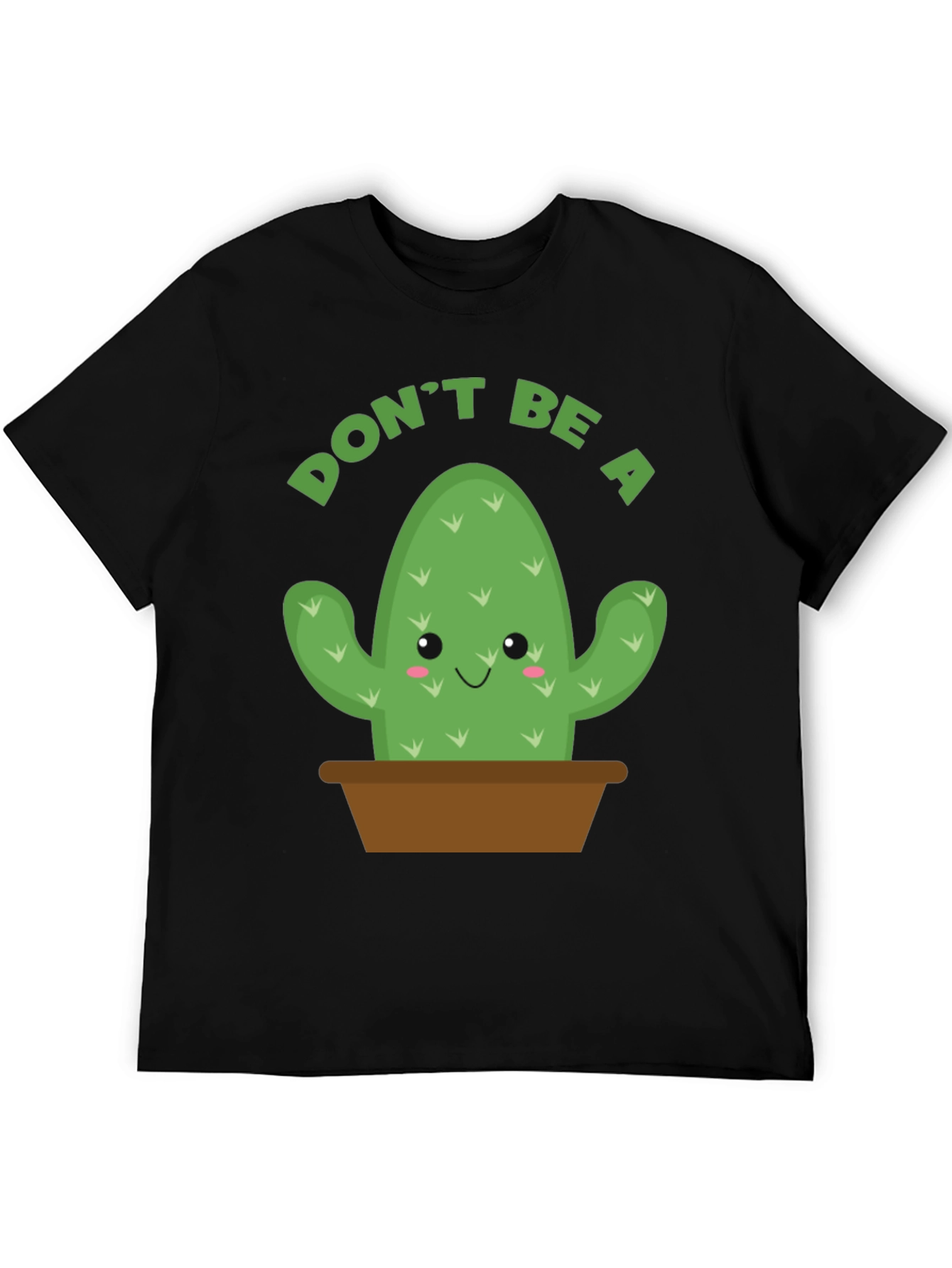 Black Don't Be A Prick T-Shirt - Cactus Graphic Tee view 5