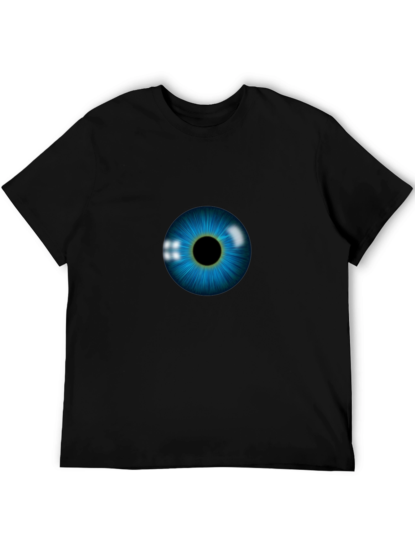 Black Eye See You: Graphic Print Black T-Shirt view 5