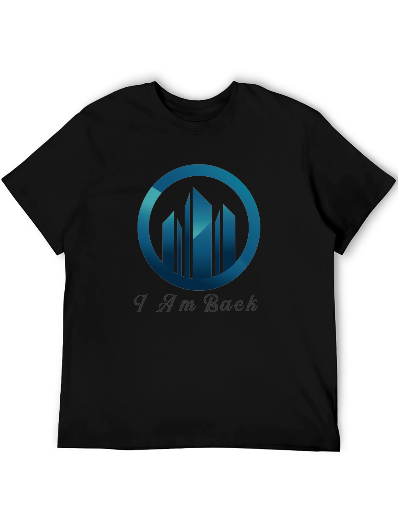 Black I Am Back Graphic Tee - Stylish Men's T-Shirt view 5