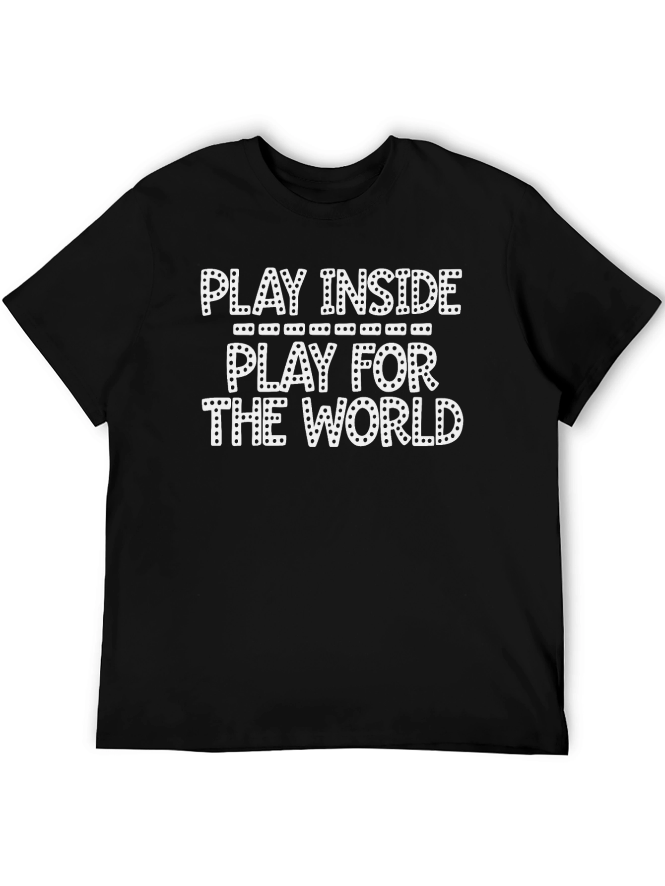 Black Play Inside - Play For The World T-Shirt view 5