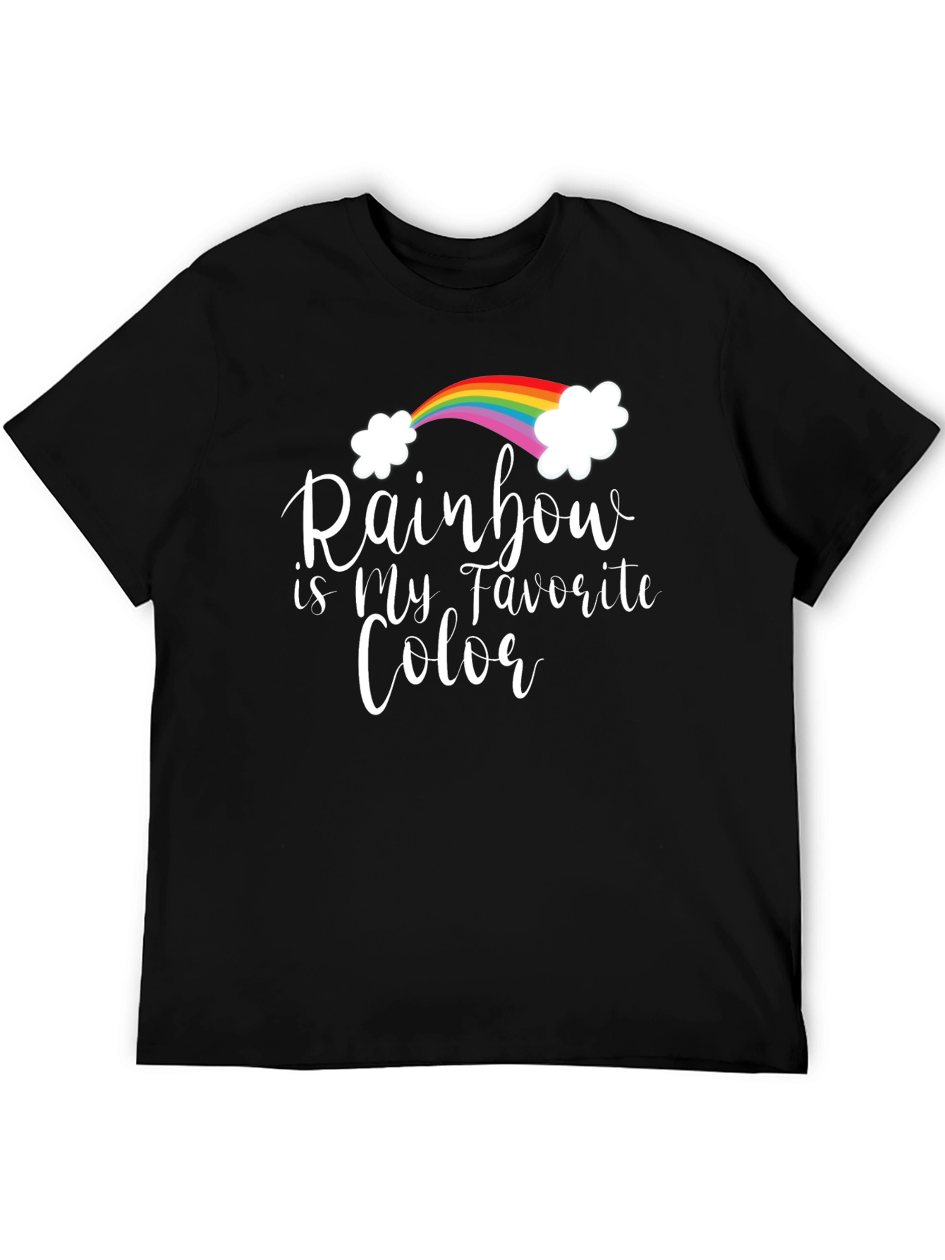 Black Rainbow is My Favorite Color T-Shirt view 5