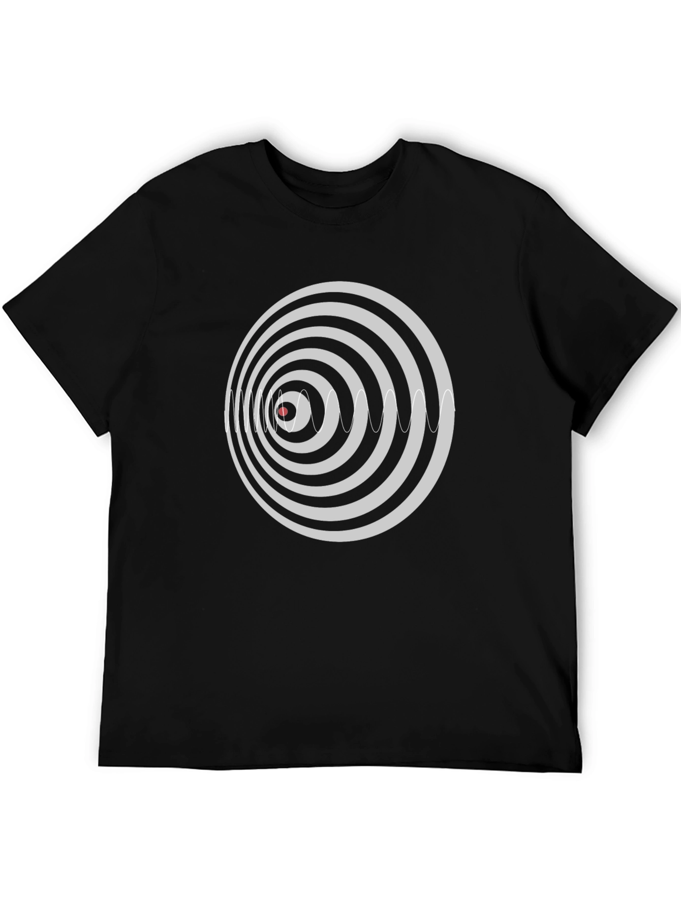 Black Hypnotic Eye Graphic Tee - Modern Style view 5