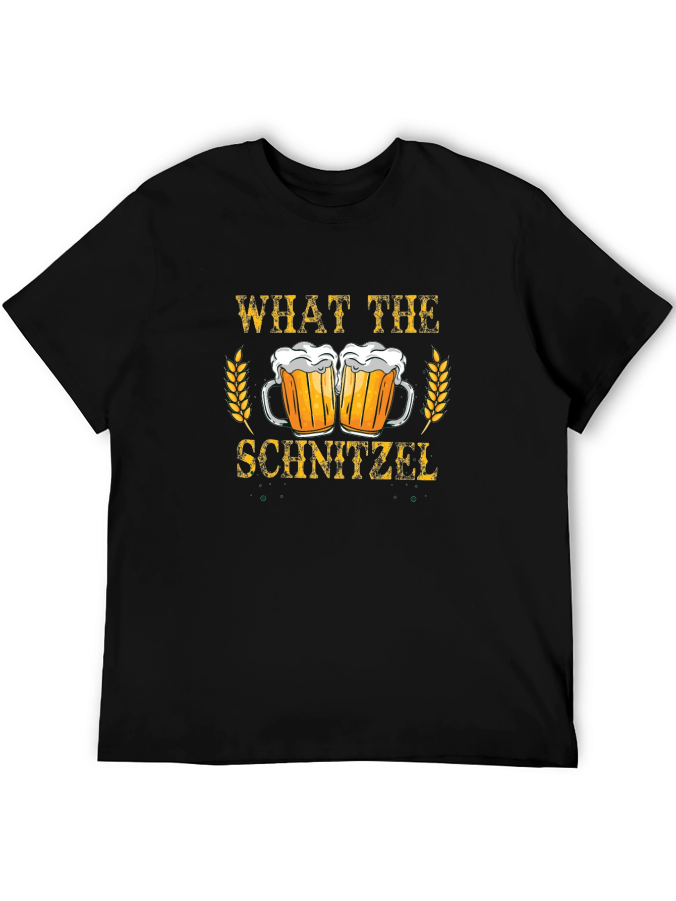 Black What The Schnitzel Oktoberfest T-Shirt view 5