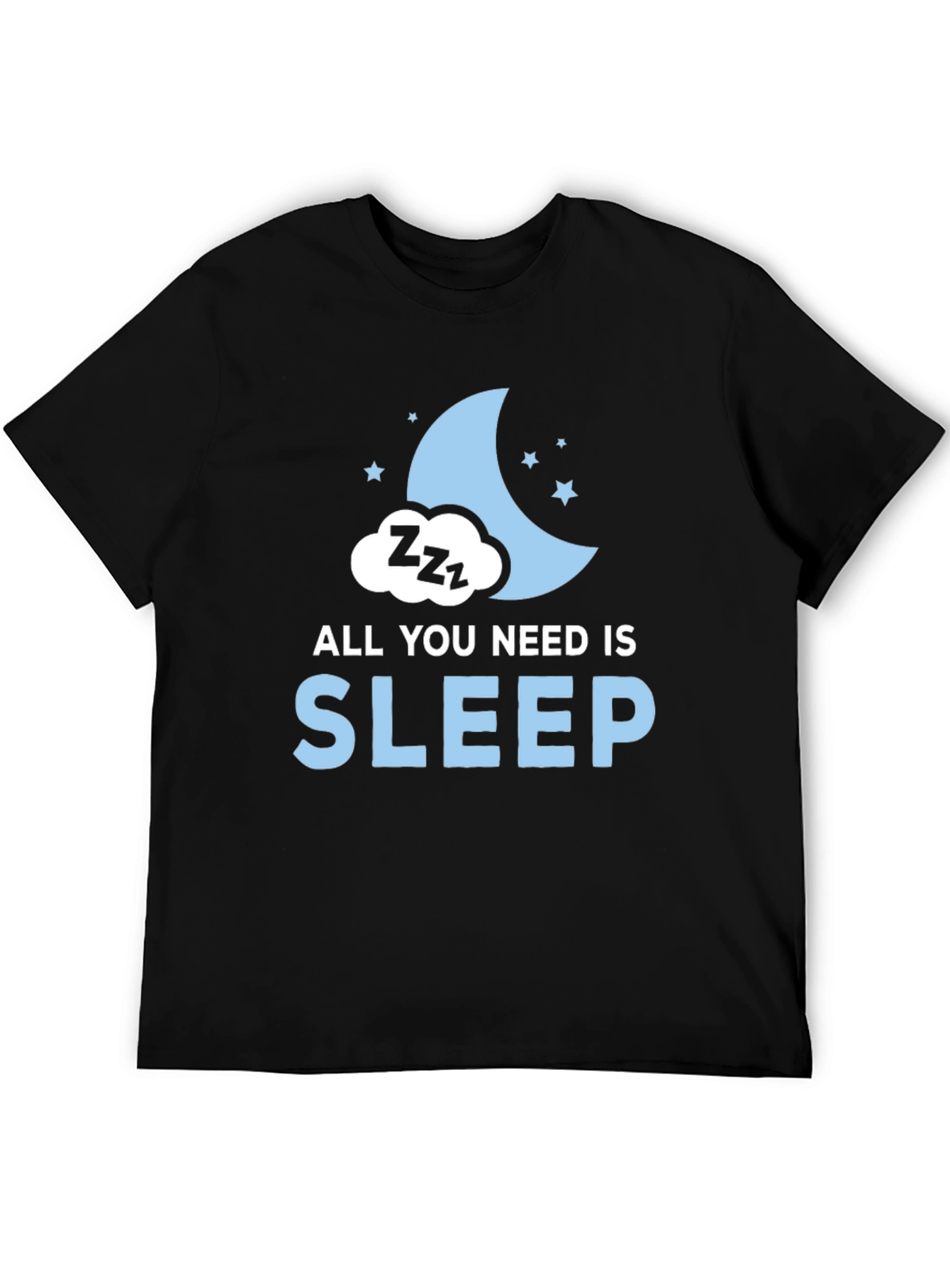 Black All You Need is Sleep Graphic T-Shirt view 5