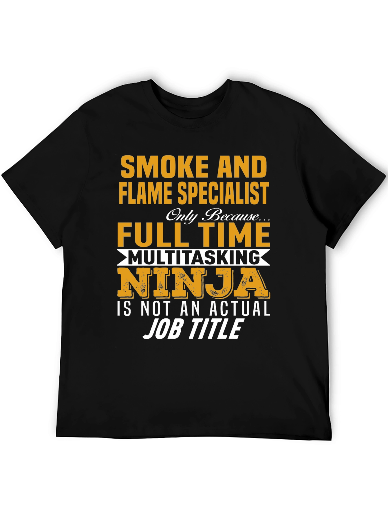 Black Smoke and Flame Specialist T-Shirt view 5