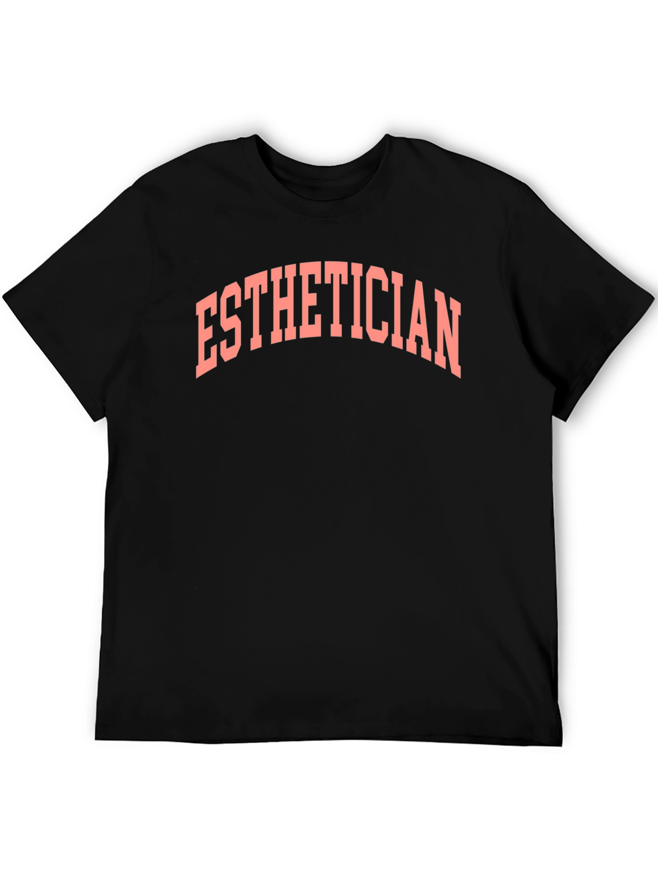 Black Esthetician Graphic Tee - Black Cotton T-Shirt view 5