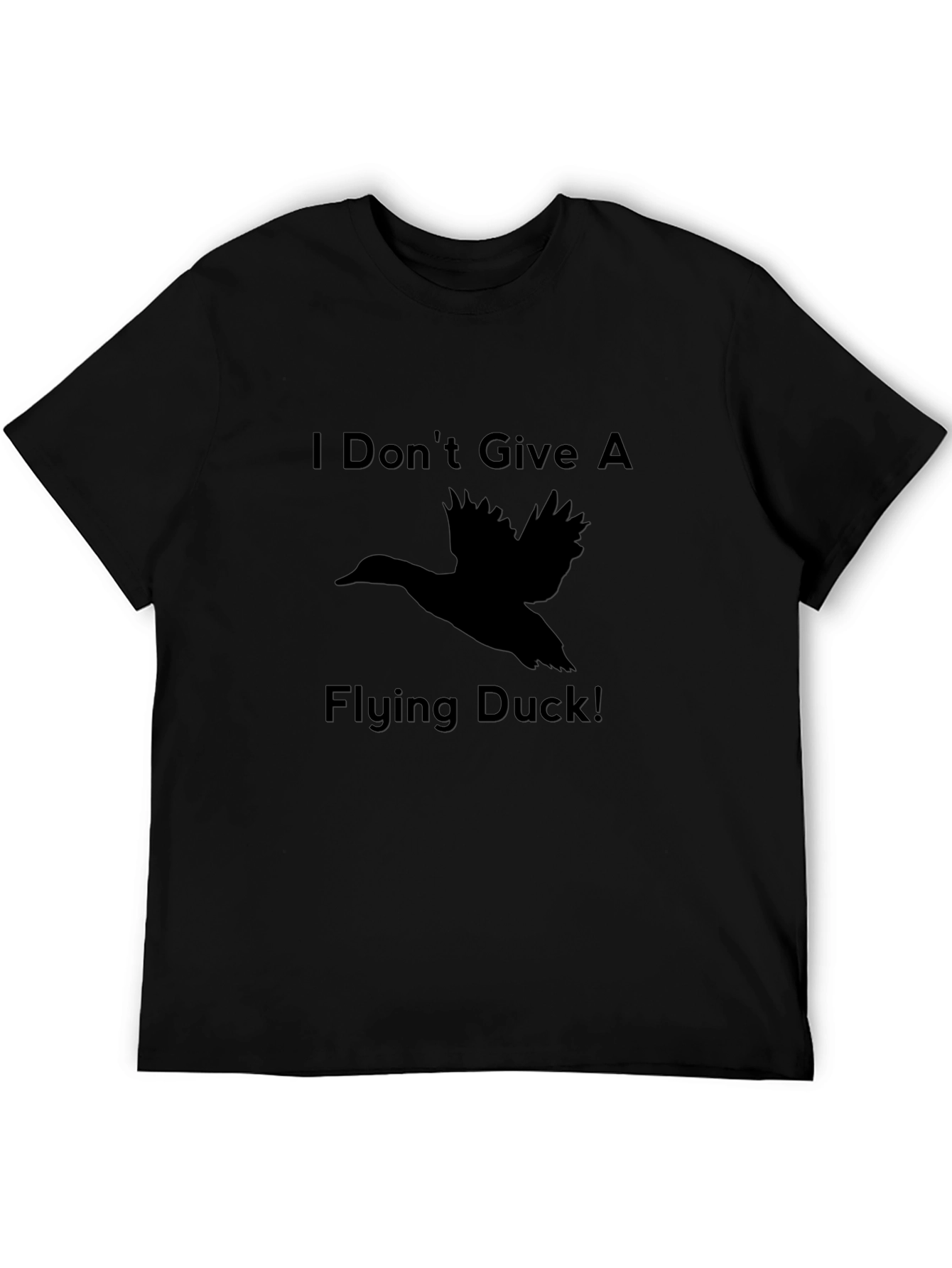 Black I Don't Give A Flying Duck Graphic Tee view 5