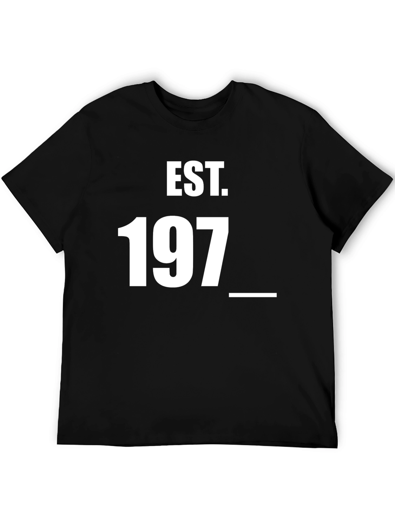 Black Est. 197_ Graphic Tee - Unisex Soft Cotton T-Shirt view 5