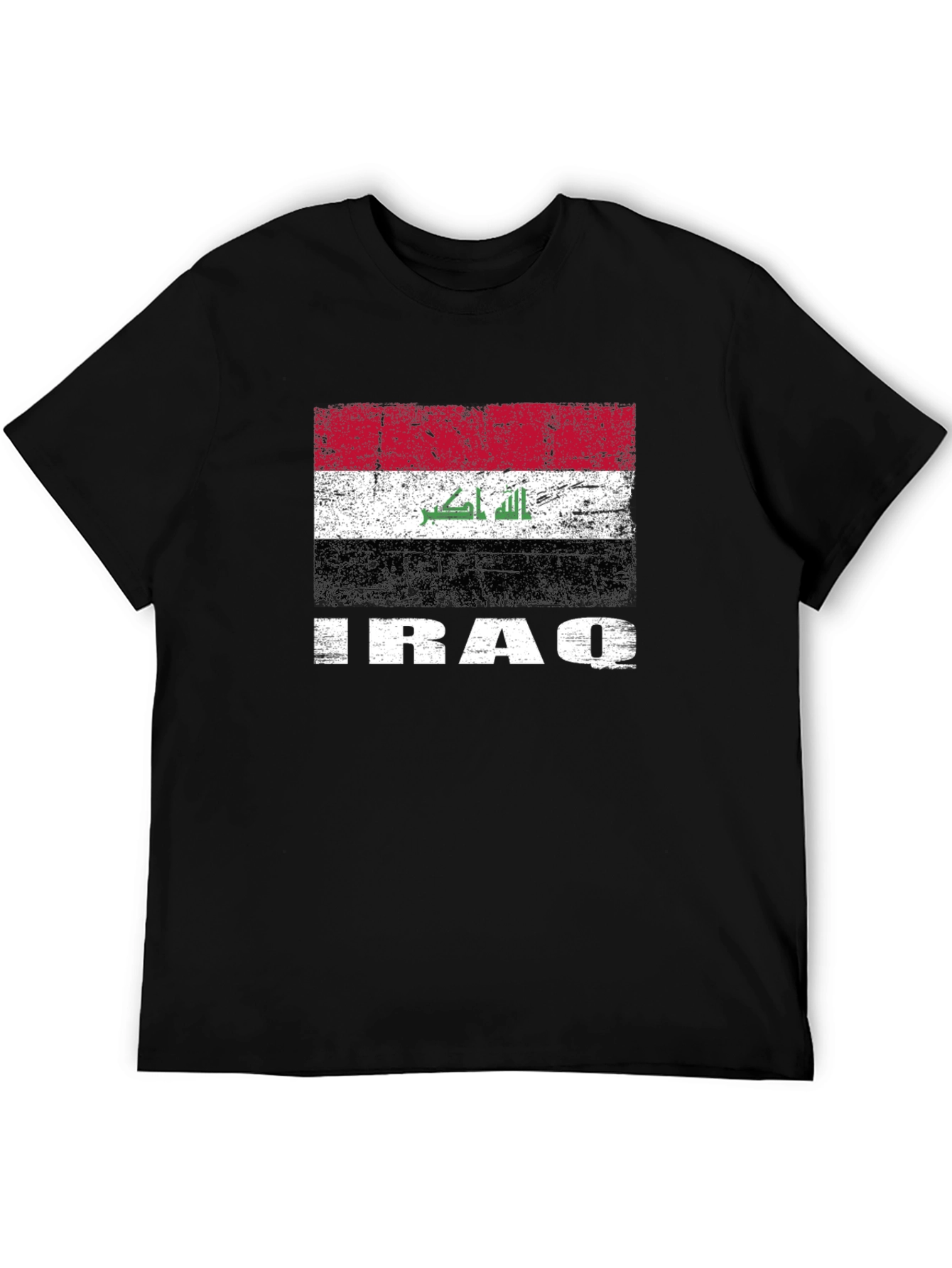 Iraq Flag T-Shirt - Distressed Graphic Tee - 5