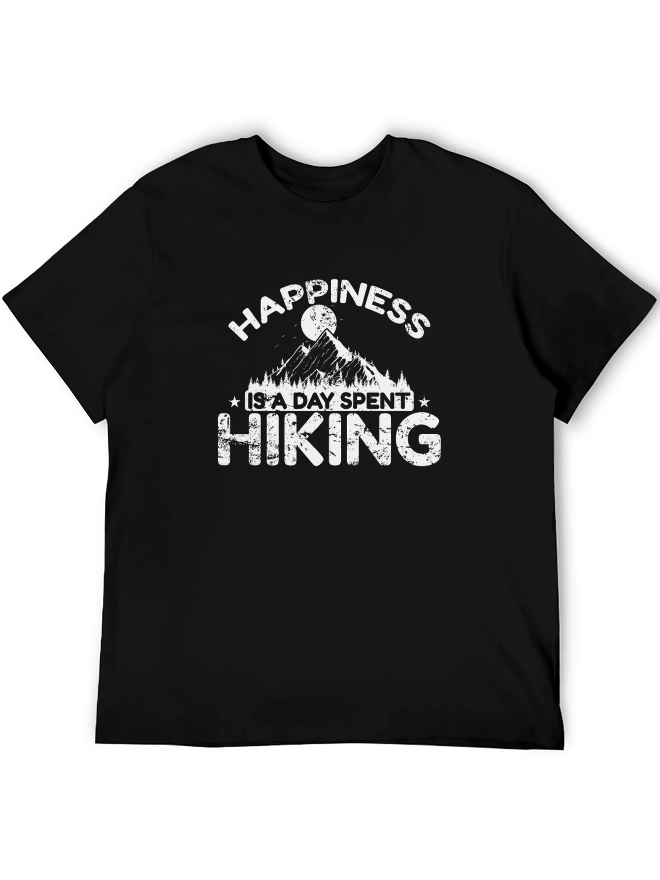 Black Happiness Hiking T-Shirt view 5