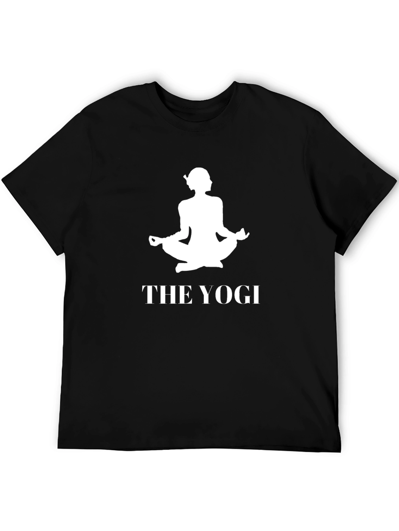 Black The Yogi T-Shirt - Meditating Zen Master Tee view 5