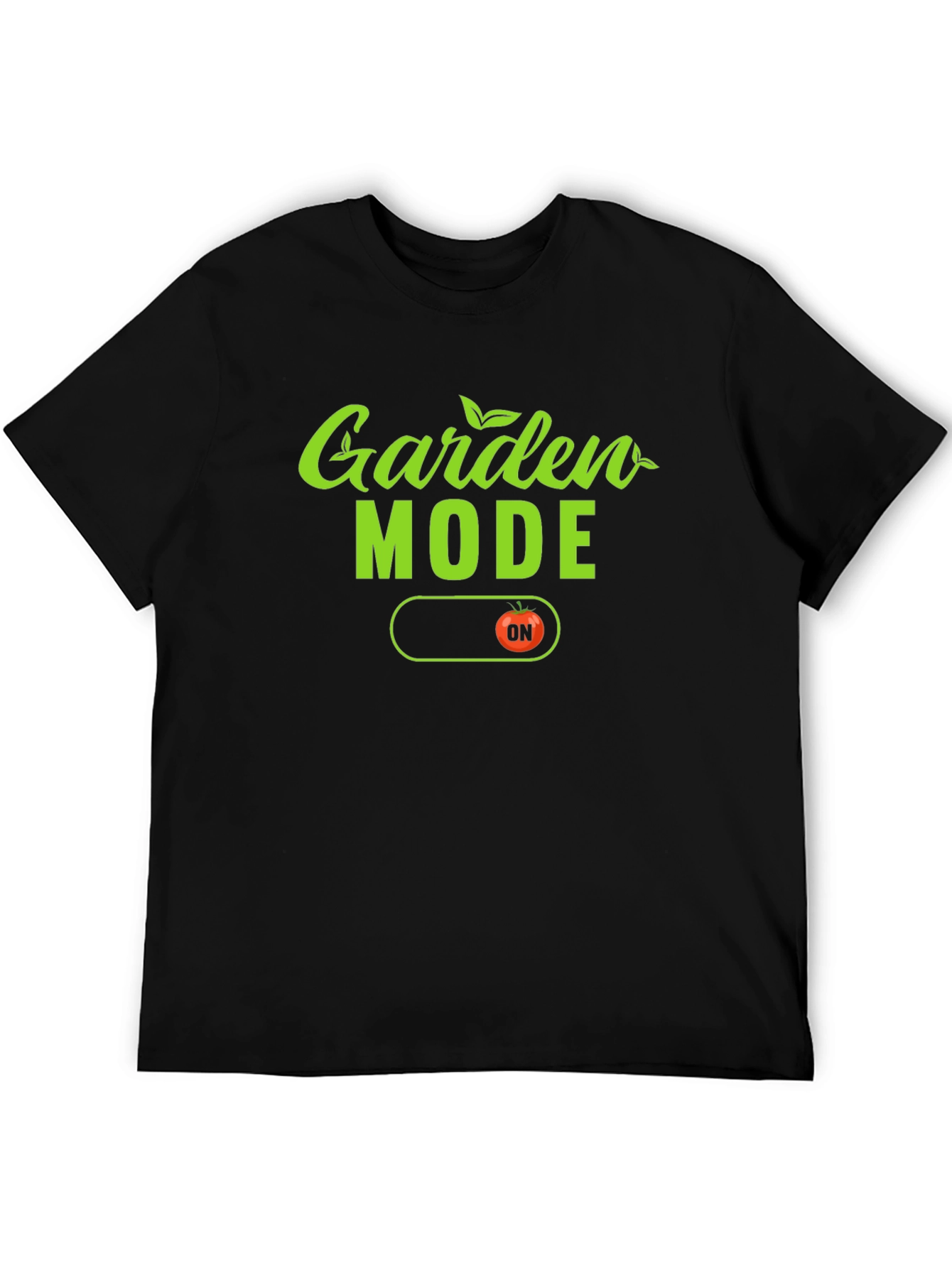 Garden Mode ON Black T-Shirt - 5