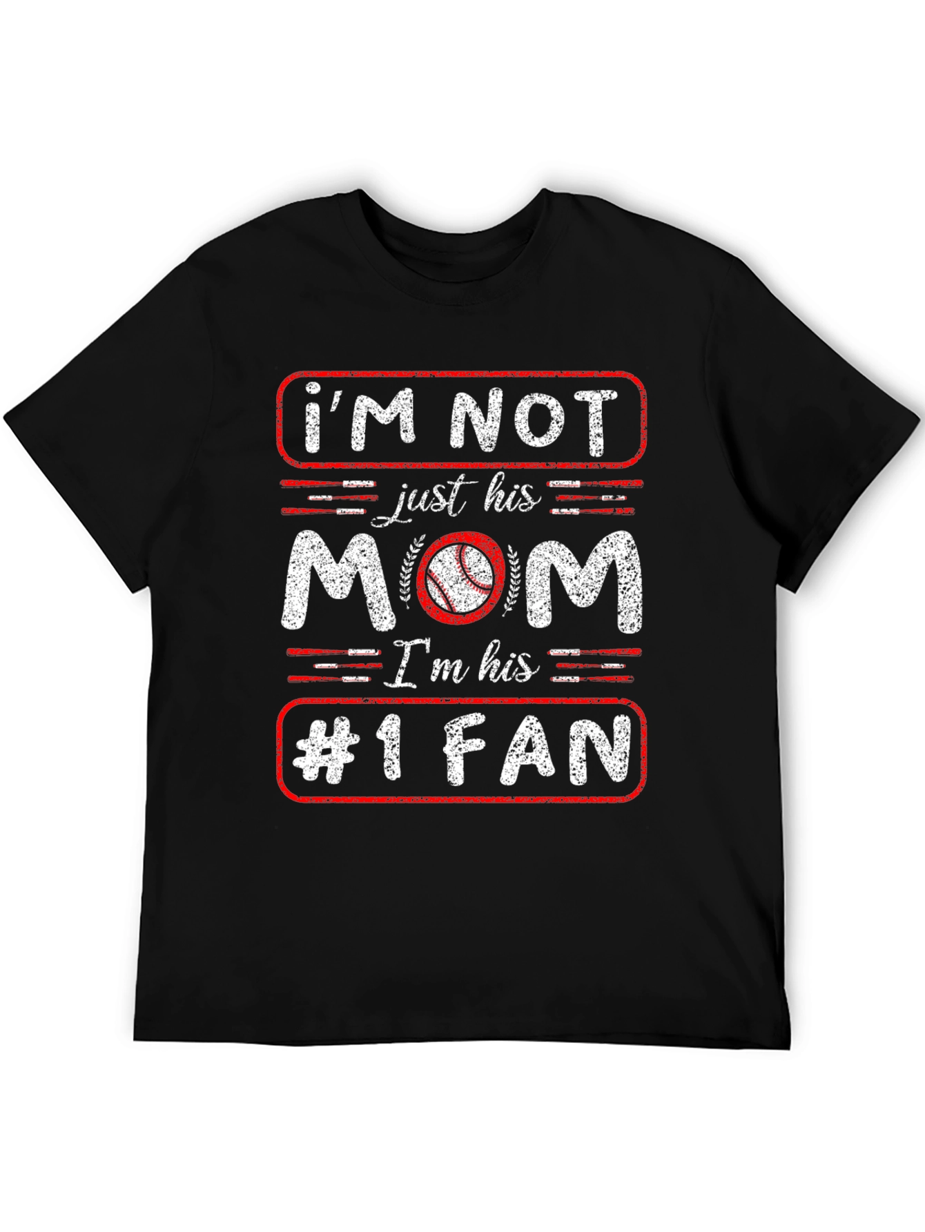 Black Mom's #1 Fan T-Shirt view 5