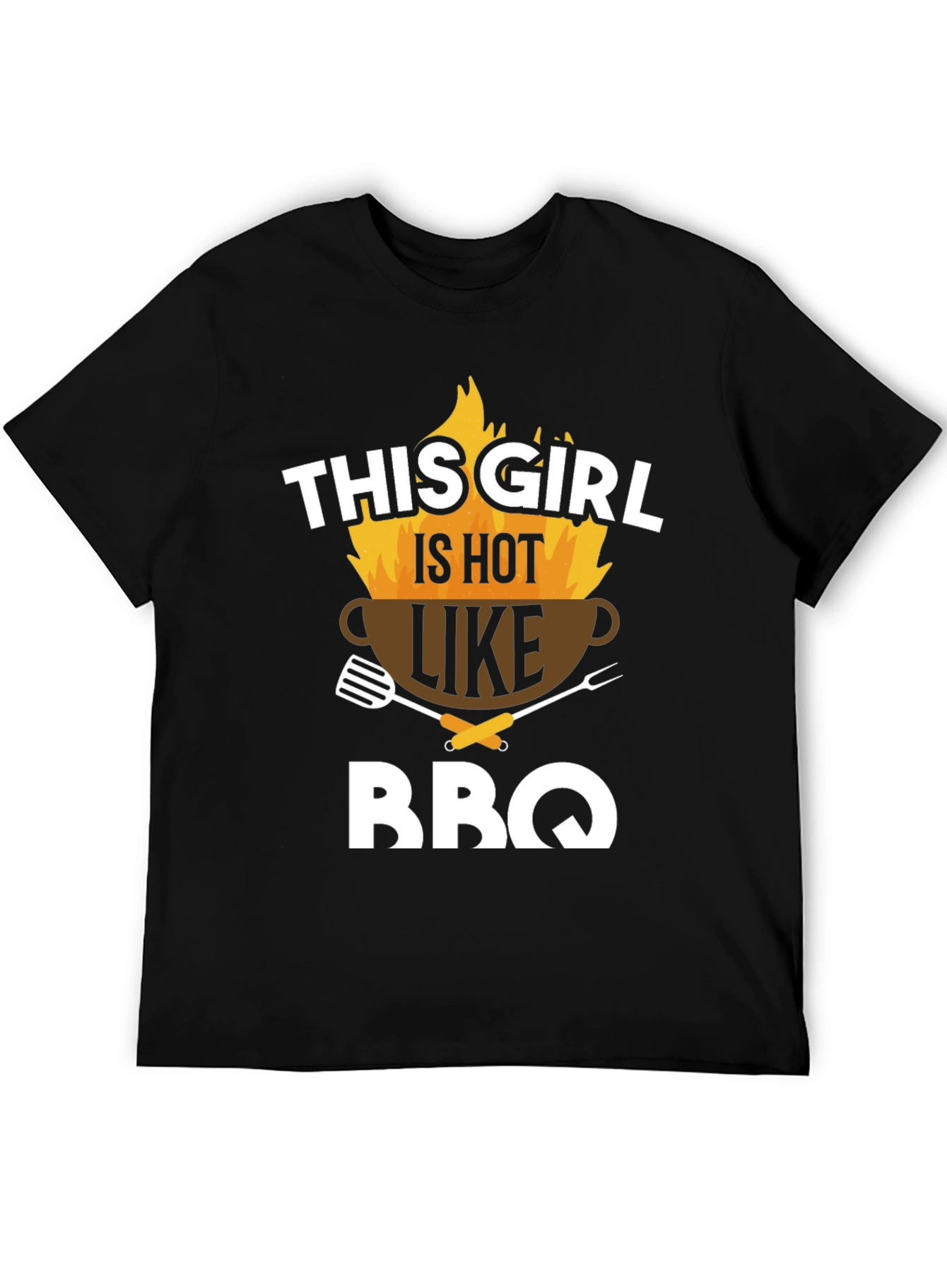Black Hot Girl BBQ Graphic Tee view 5