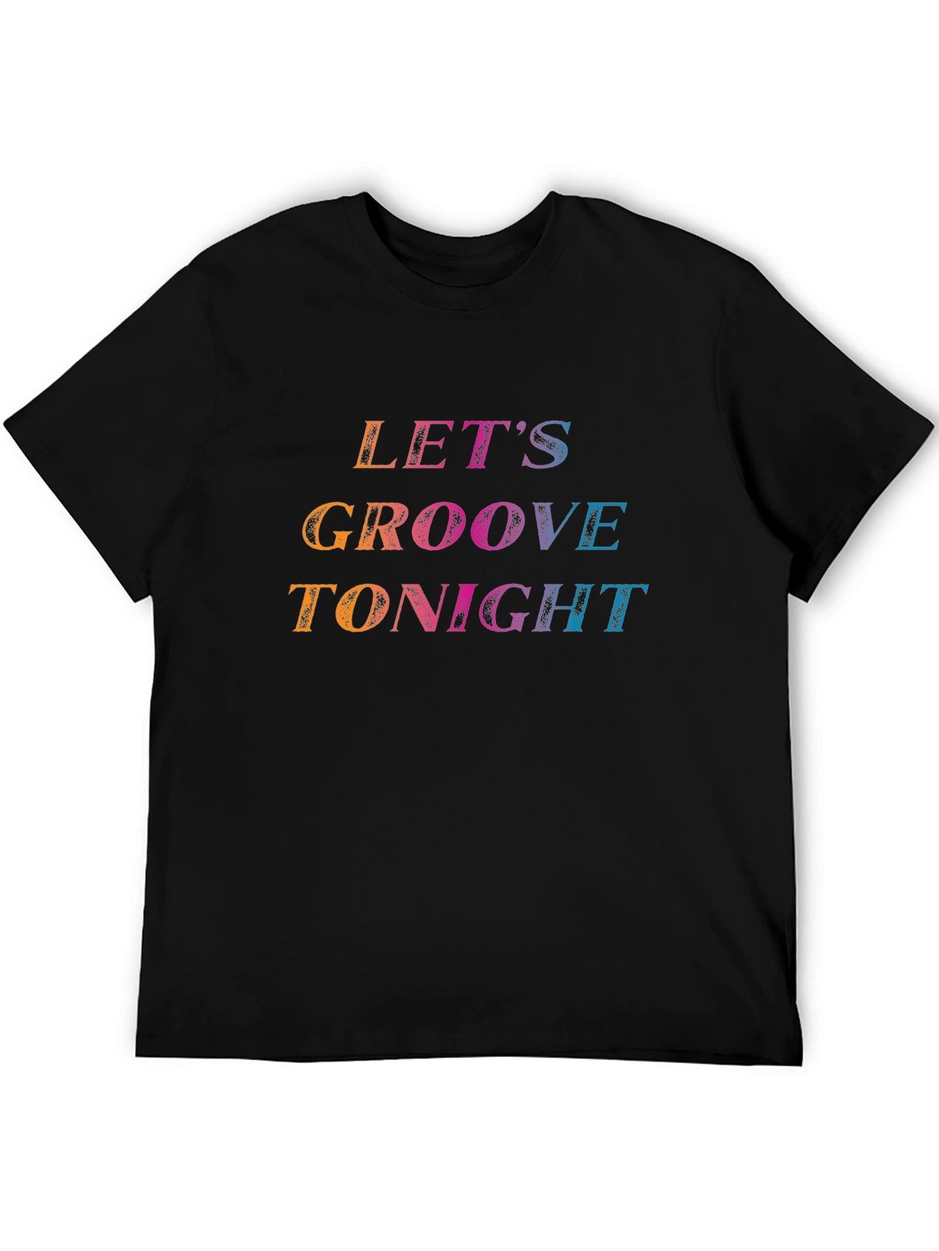 Black Let's Groove Tonight Graphic Tee - Black view 5