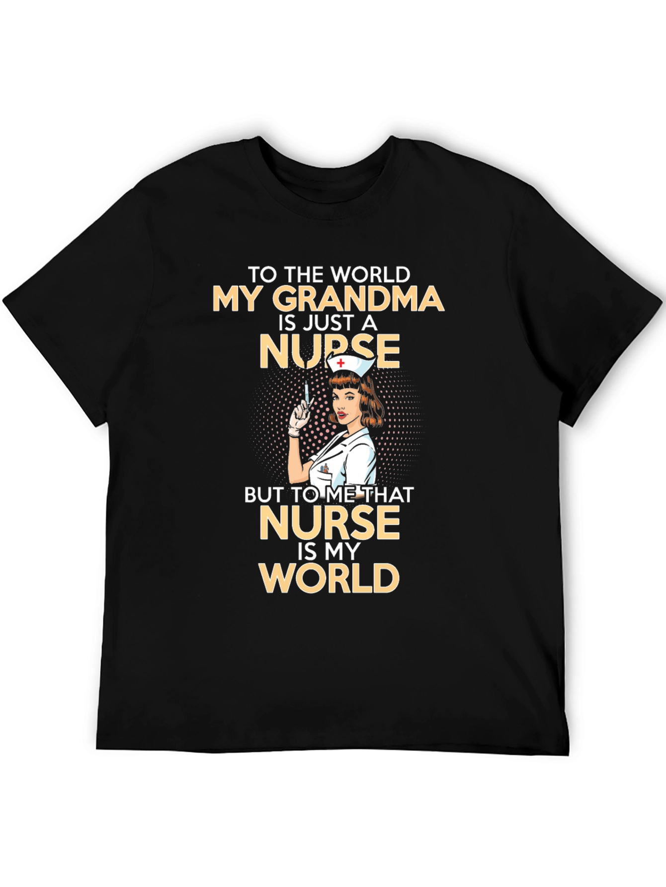 Black My Grandma is a Nurse T-Shirt view 5