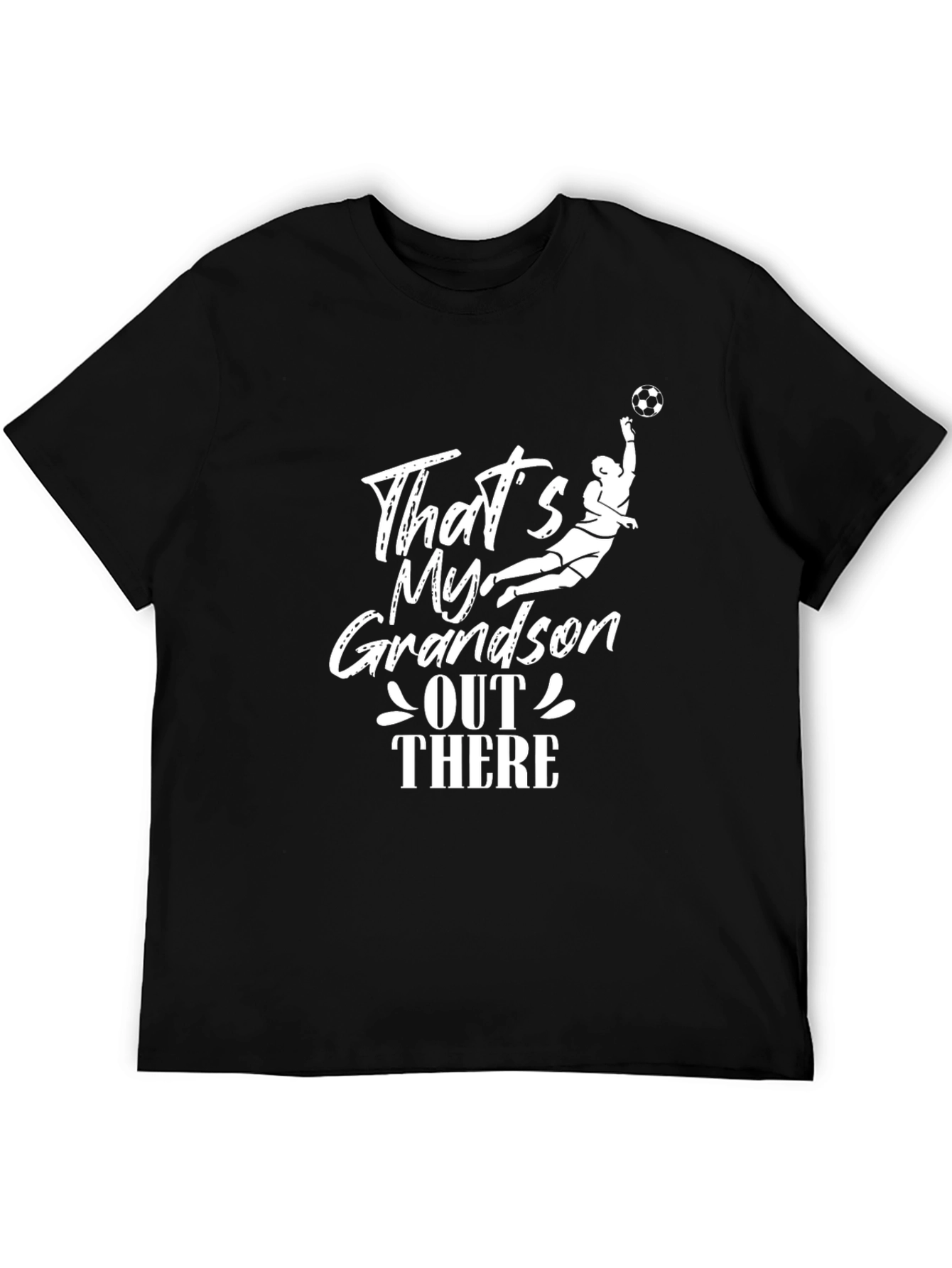 Black That's My Grandson T-Shirt - Soccer Goalie Tee view 5