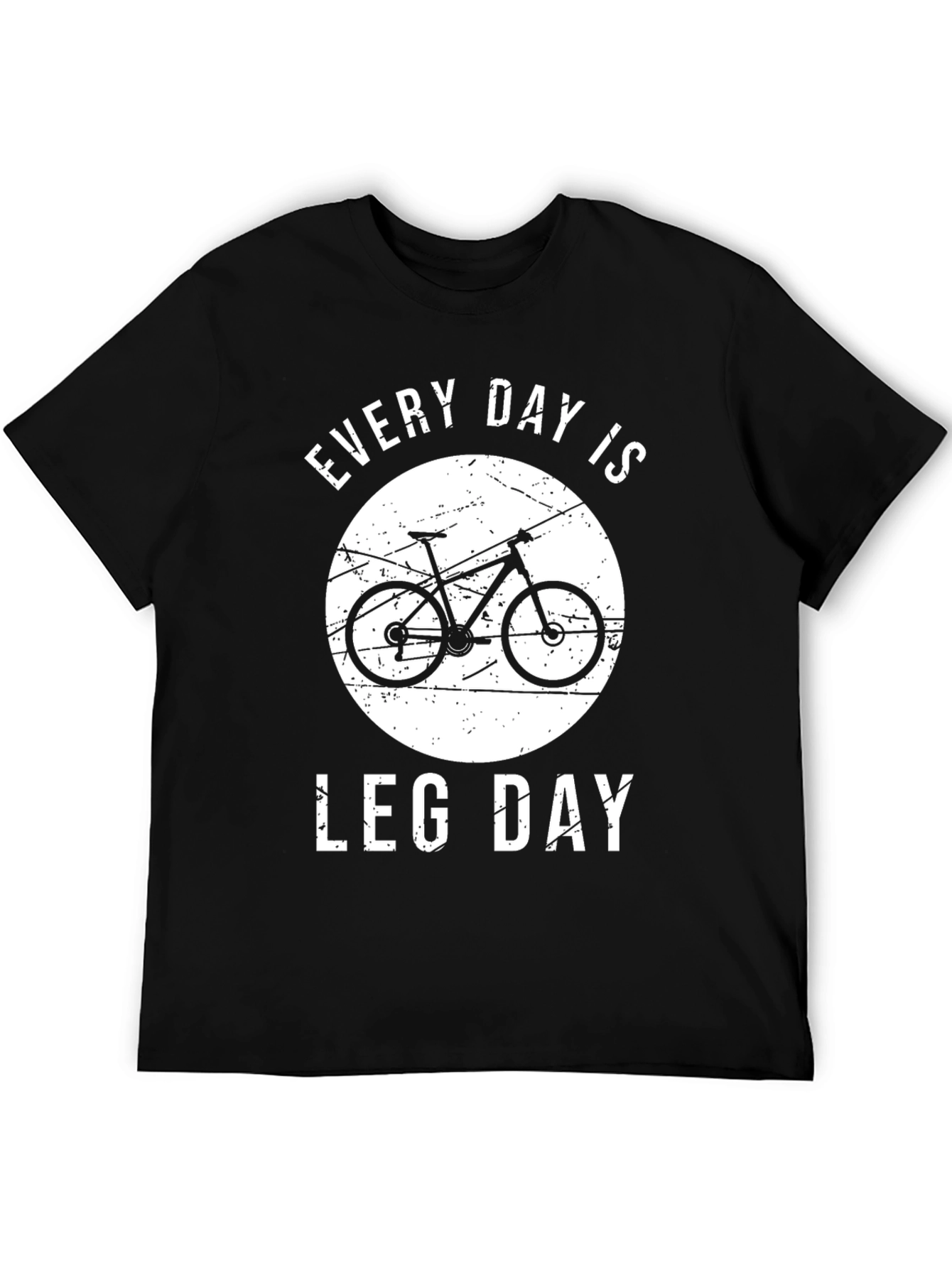 Black Every Day is Leg Day Cycling T-Shirt view 5