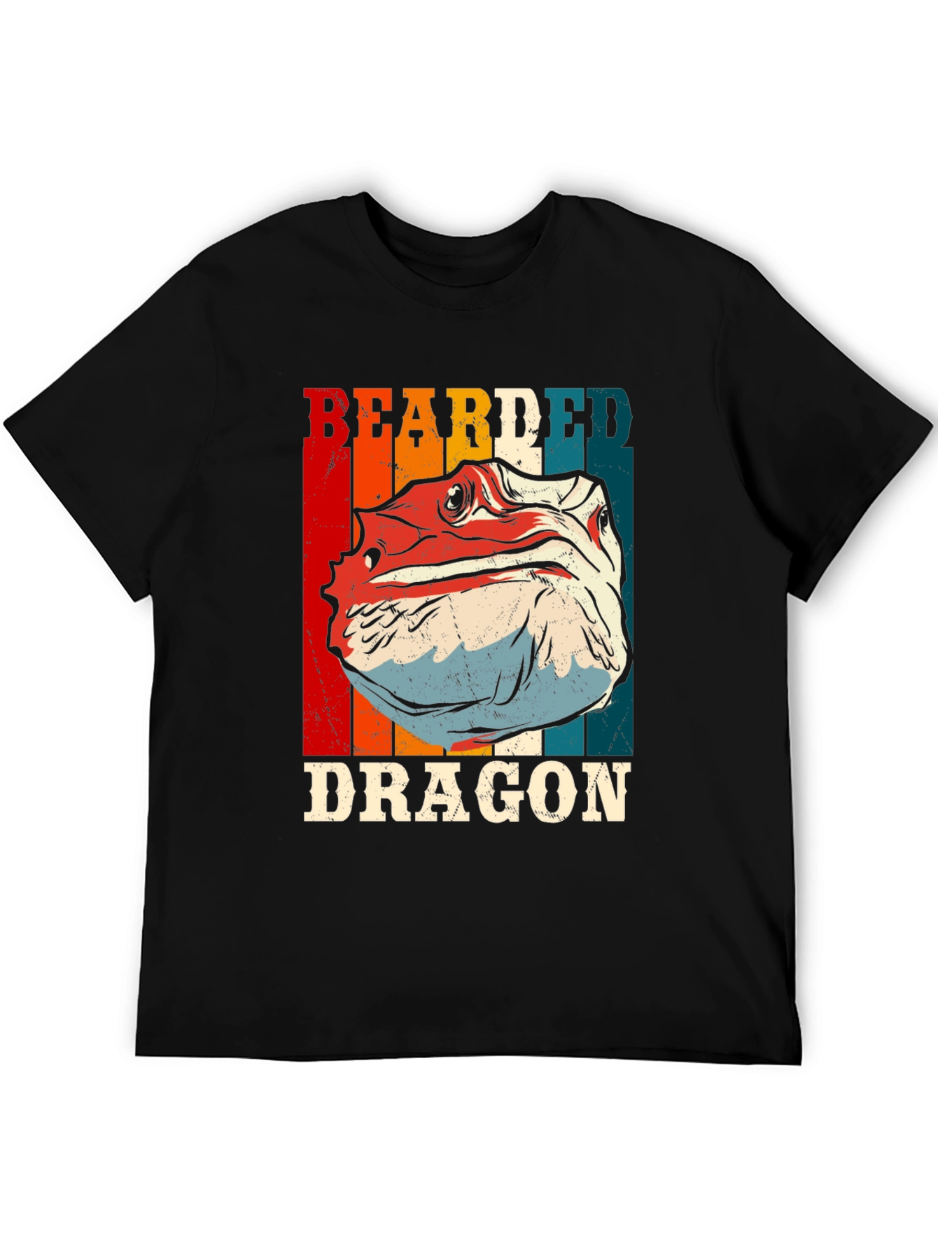 Black Bearded Dragon Graphic T-Shirt - Cool Reptile Tee view 5