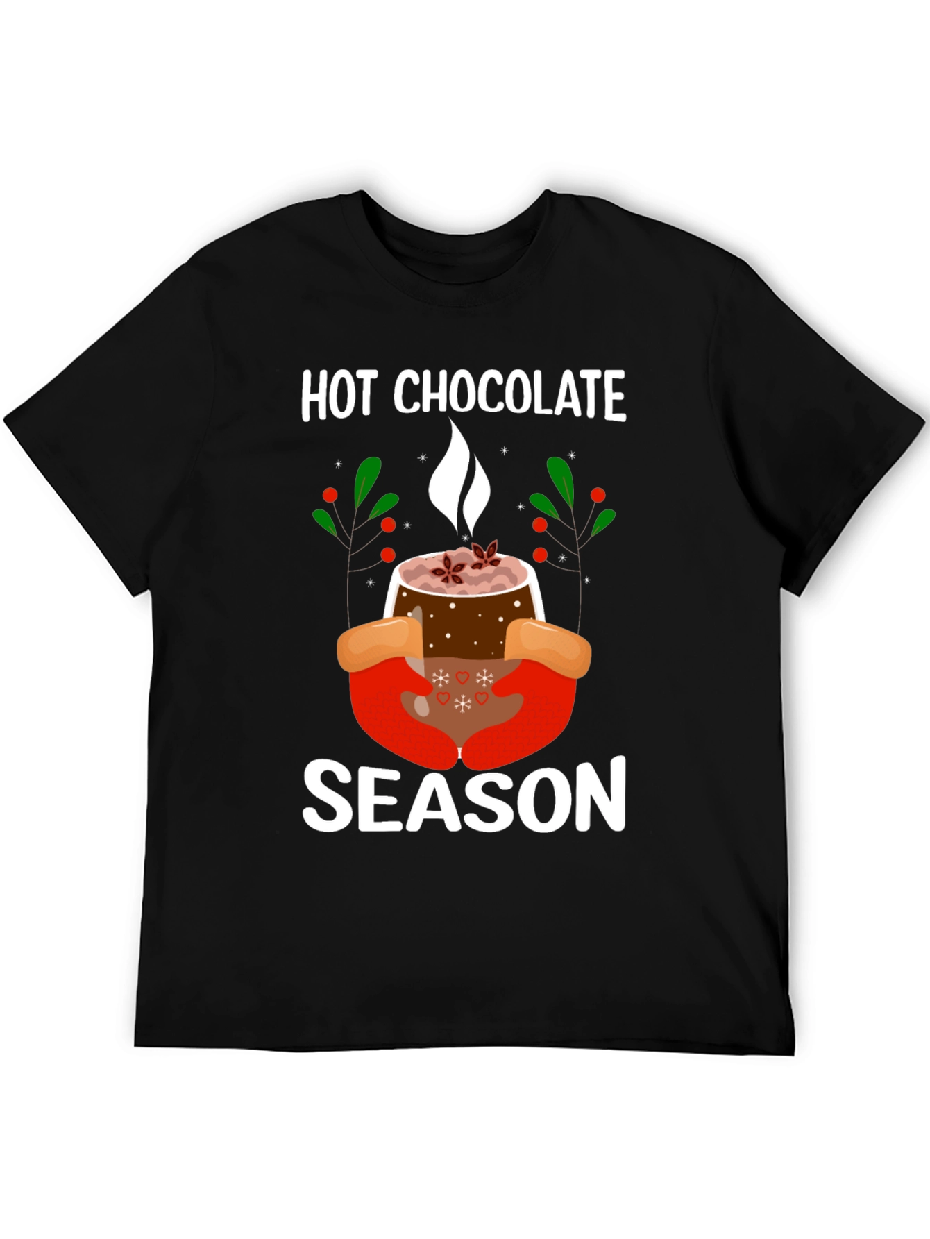 Black Hot Chocolate Season T-Shirt view 5