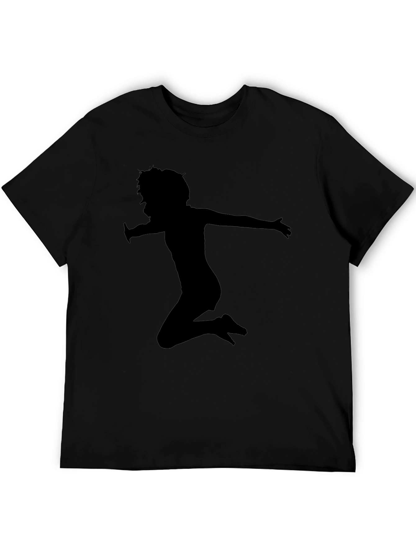 Black Silhouette Jump Black T-Shirt view 5