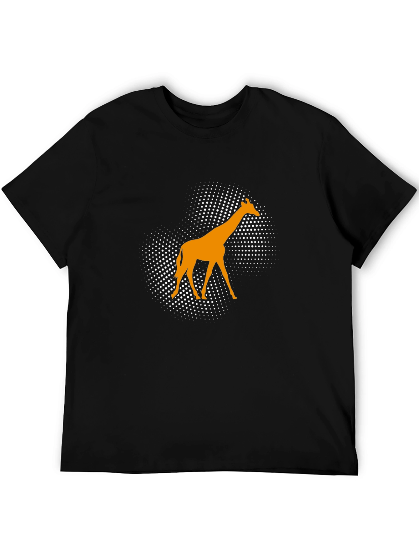 Black Giraffe Graphic Tee - Modern Animal Print view 5