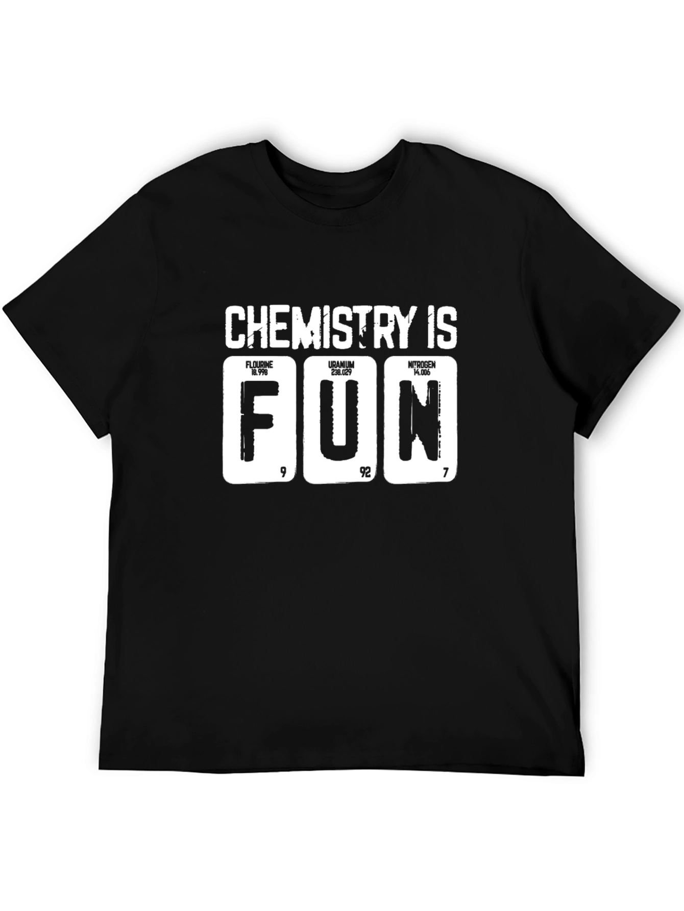 Black Chemistry is Fun Black T-Shirt view 5