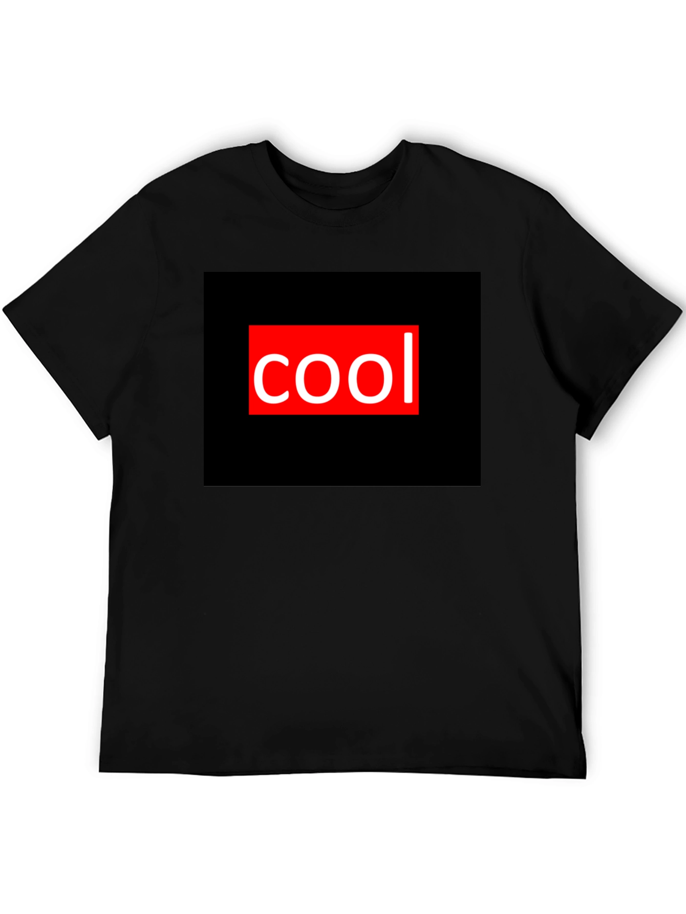 Black Cool Graphic Tee - Black Casual T-Shirt view 5