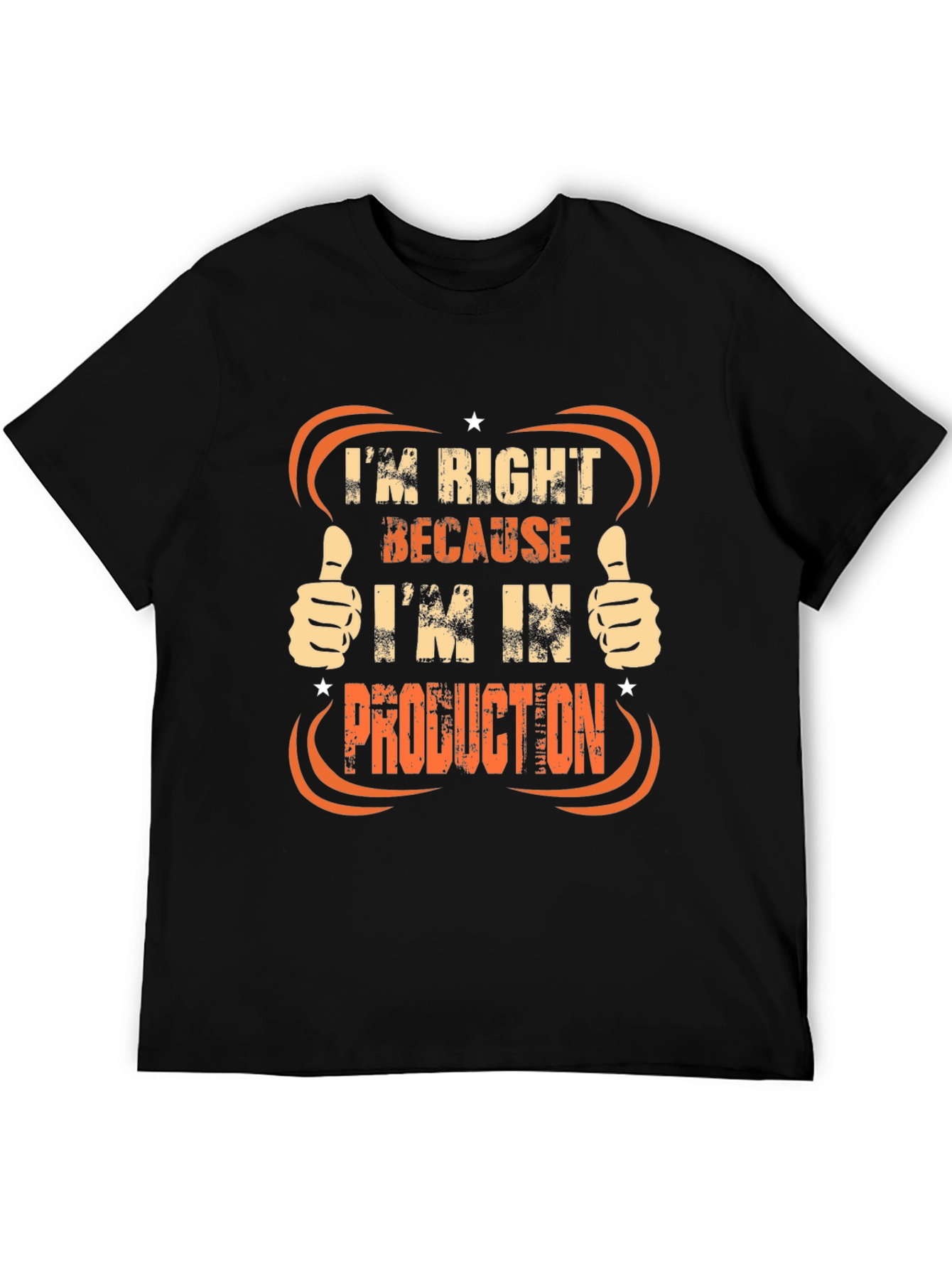 Black Production T-Shirt: Always Right! view 5