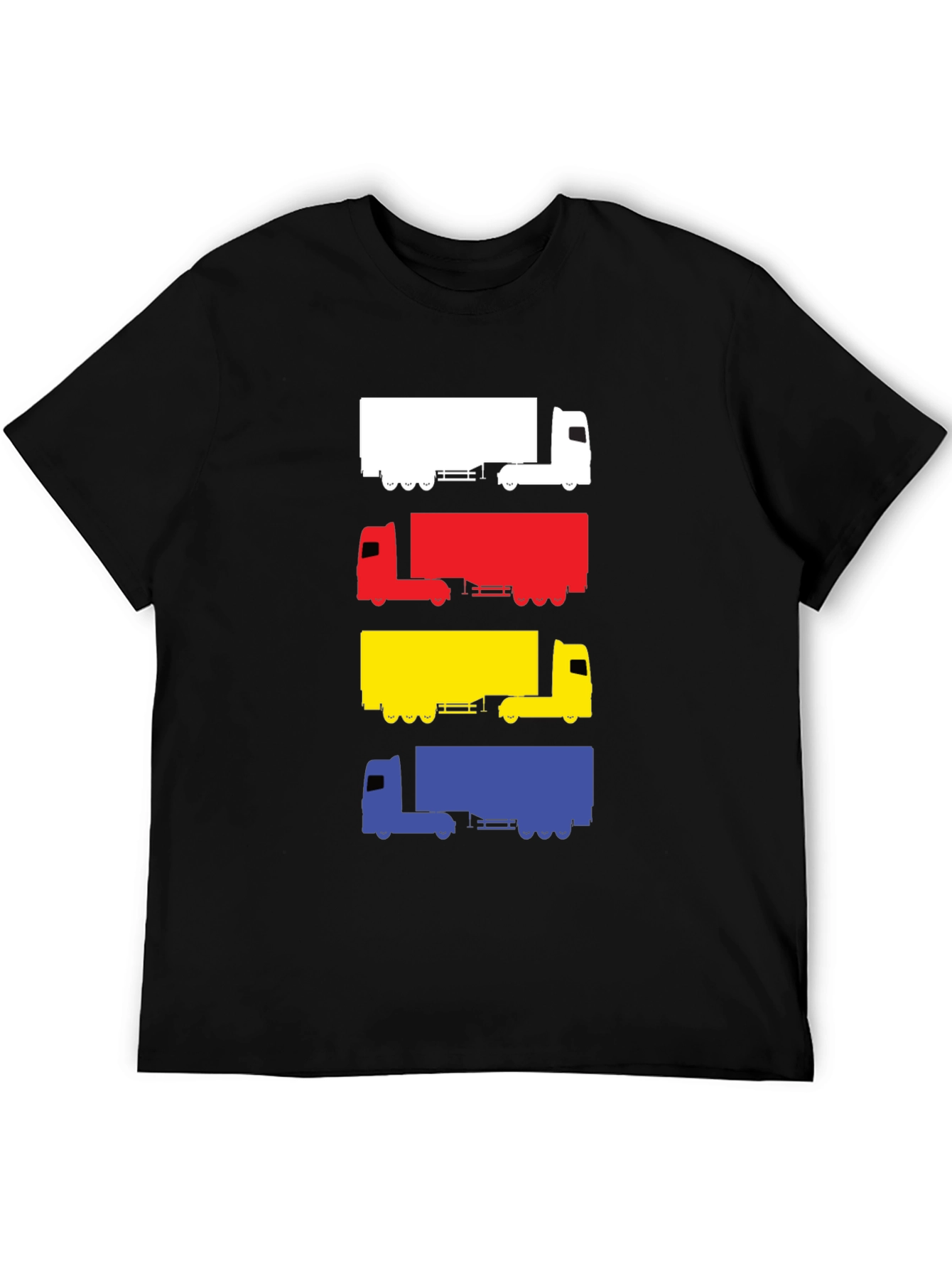 Black Truck Silhouette Graphic Tee - Men's Black T-Shirt view 5