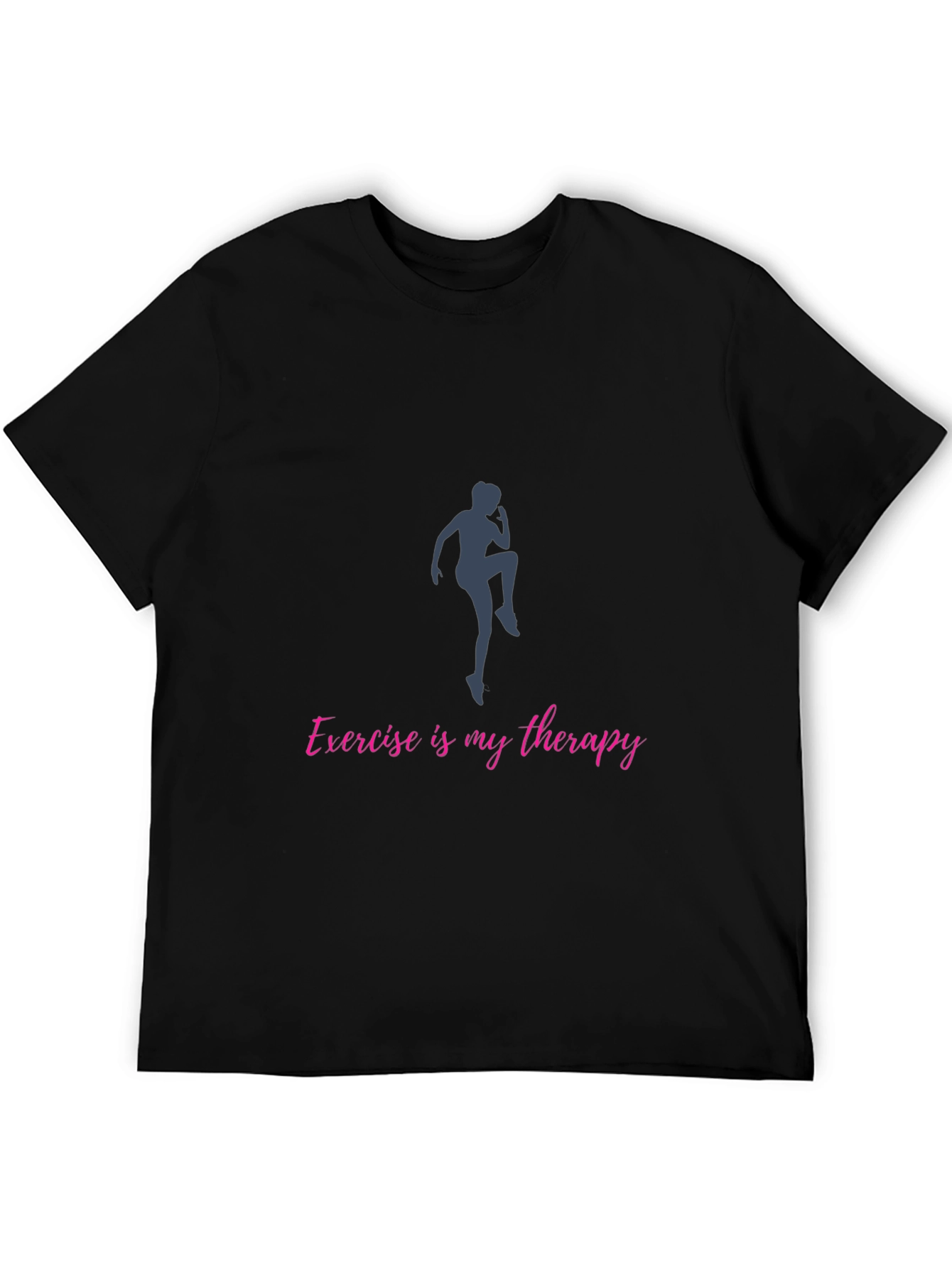 Black Exercise is My Therapy Black T-Shirt view 5