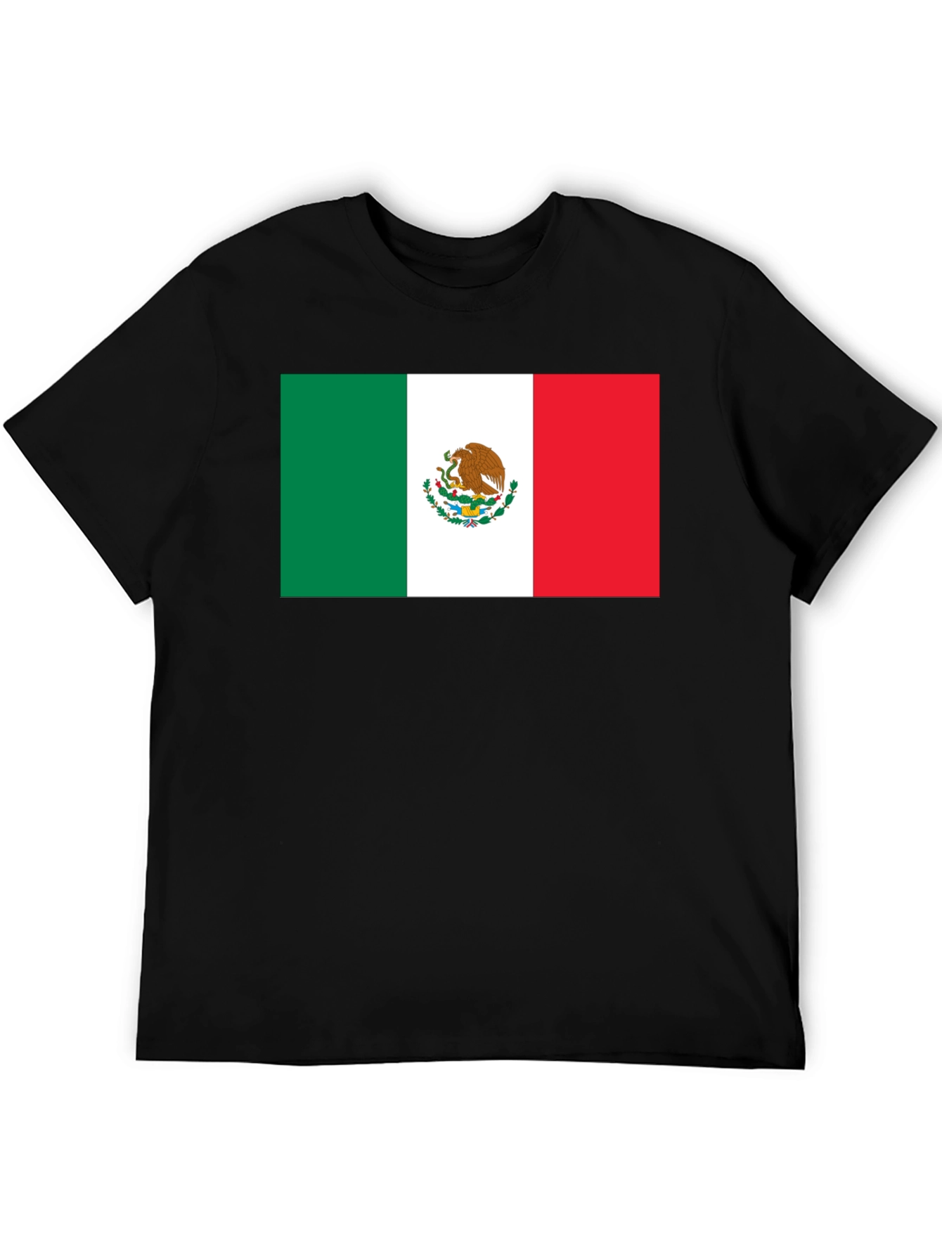 Black Mexico Flag T-Shirt - Black view 5