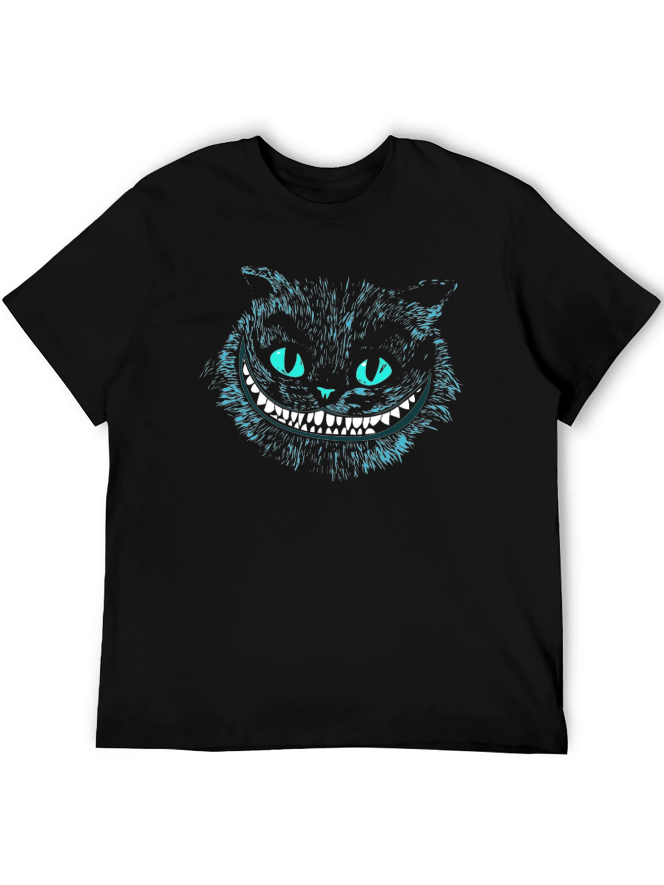 Black Cheshire Cat Graphic Tee view 5