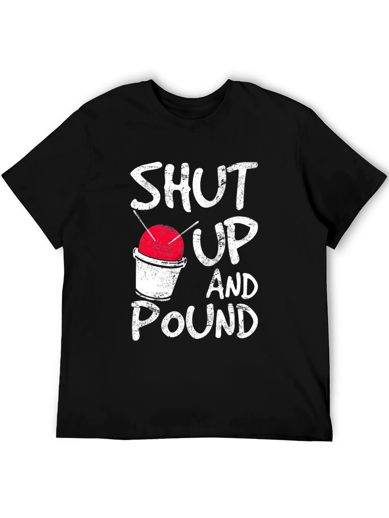 Black Shut Up And Pound Tee view 5