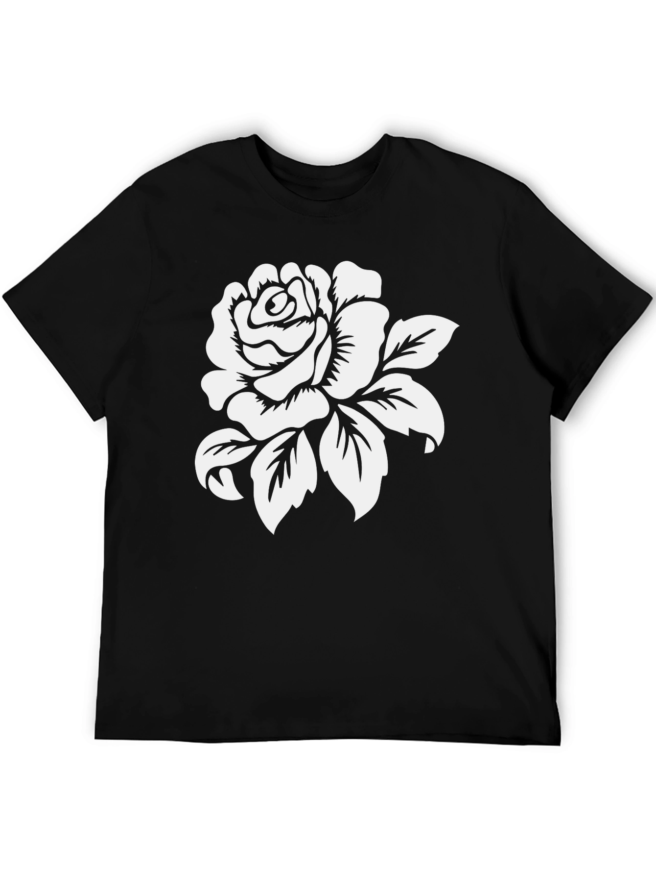Black Rose Graphic Black T-Shirt view 5