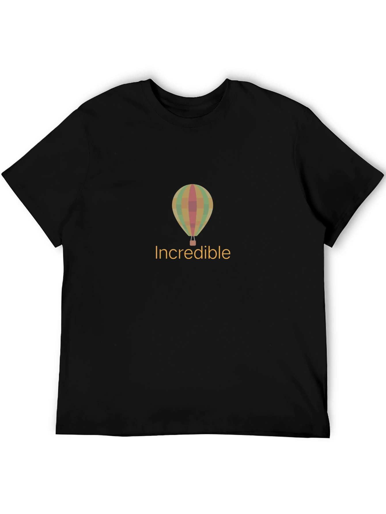 Black Incredible Balloon Design T-Shirt - Soft Cotton Blend view 5